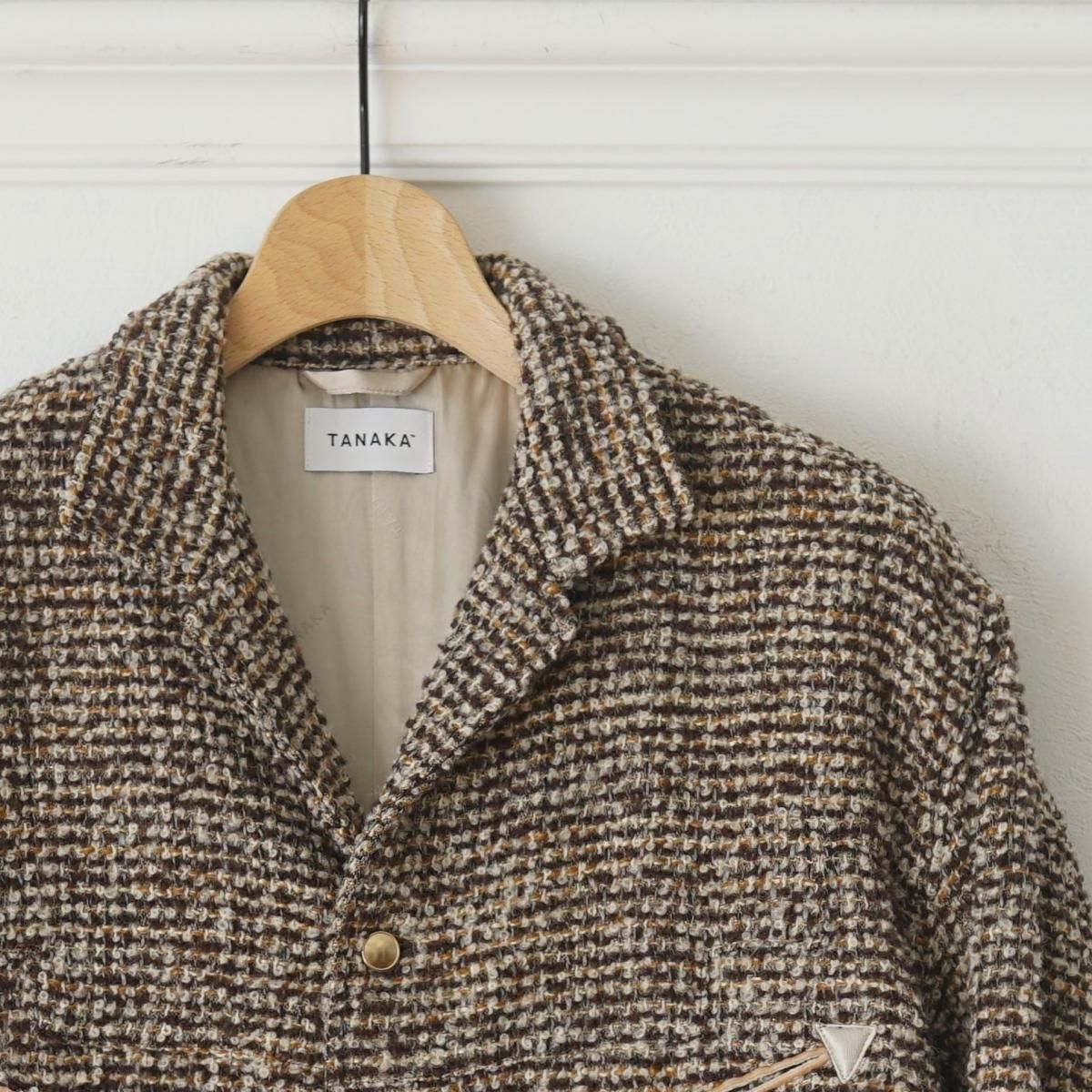 TANAKA / タナカ】 WESTERN SHIRT - BROWN TWEED / PARK ONLINE TANAKA / タナカ】 WESTERN SHIRT - BROWN TWEED / PARK ONLINE