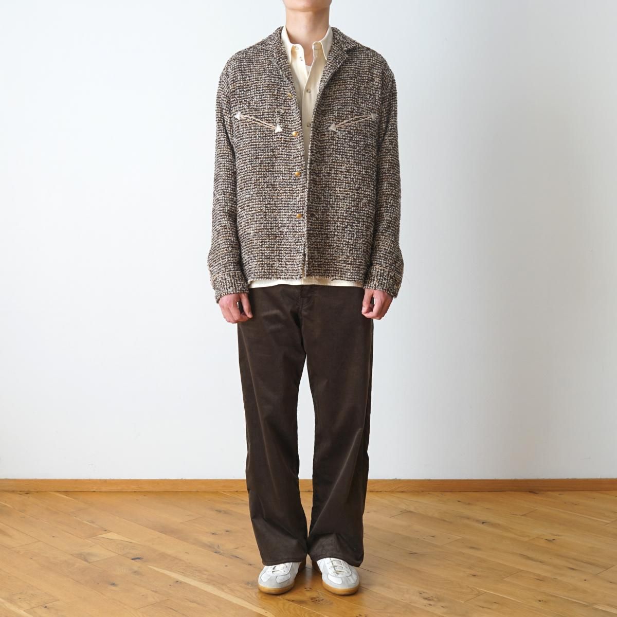 TANAKA / タナカ】 WESTERN SHIRT - BROWN TWEED / PARK ONLINE