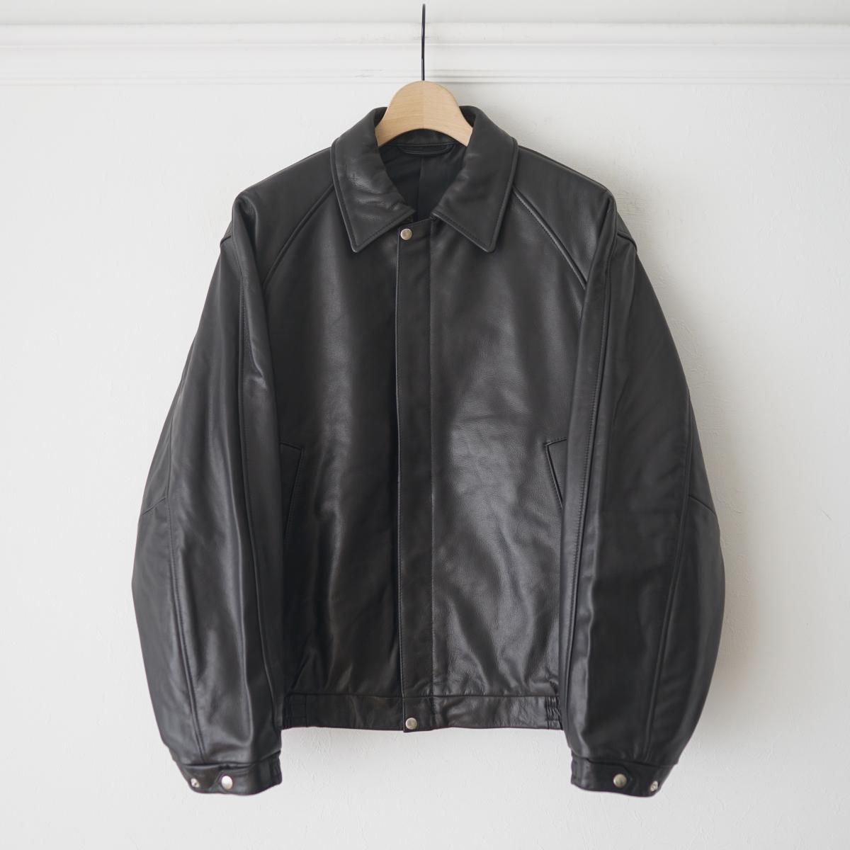 2025 AWۡUNIVERSAL PRODUCTS / ˥Сץġ LEATHER BROUSON - BLACK