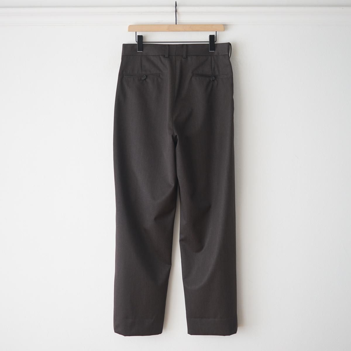 The CLASIK / ザ クラシック】 1 PLEATS TROUSER - BROWN The CLASIK / ザ クラシック】 1 PLEATS TROUSER - BROWN