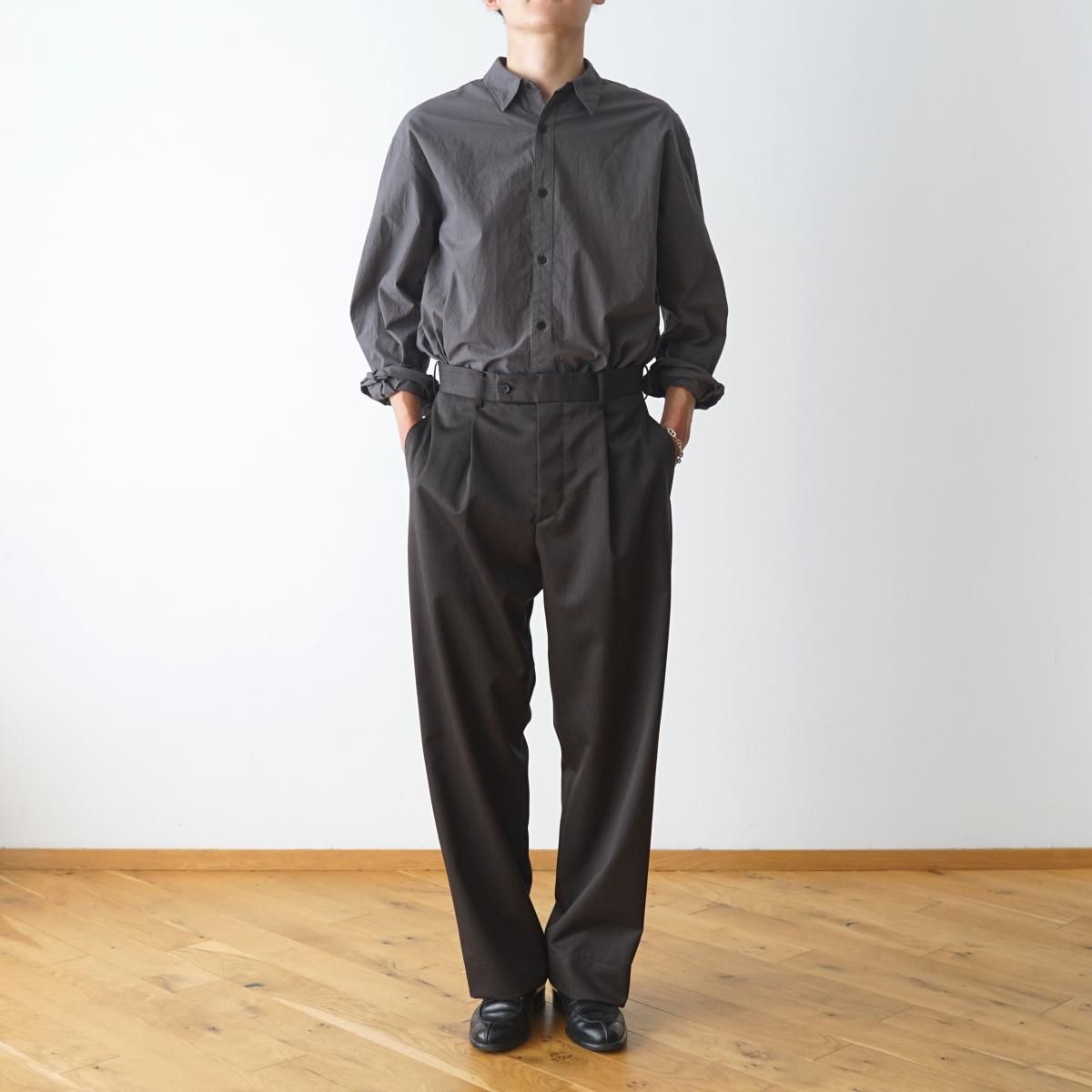 The CLASIK / ザ クラシック】 1 PLEATS TROUSER - BROWN The CLASIK / ザ クラシック】 1 PLEATS TROUSER - BROWN
