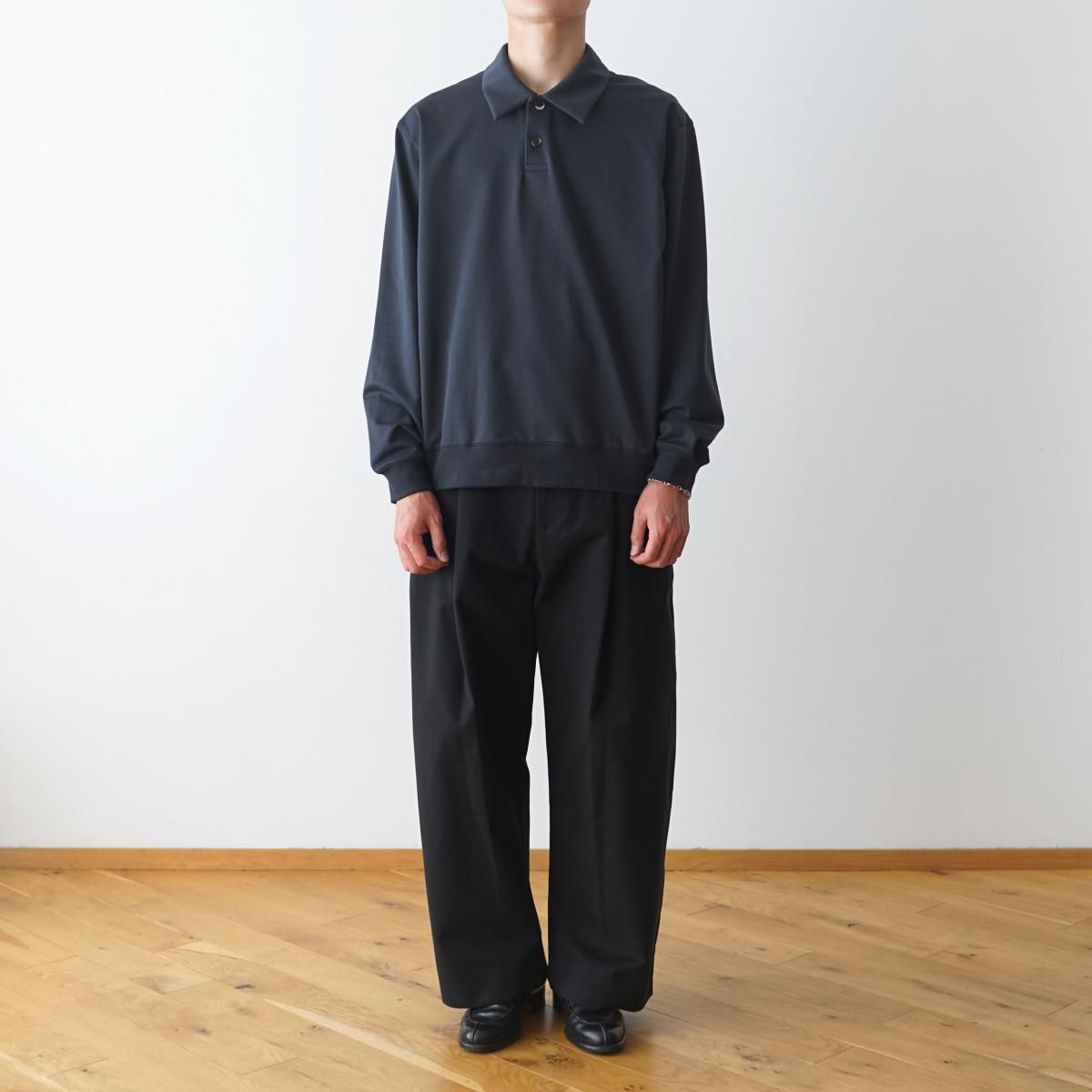 The CLASIK / ザ クラシック】 SWEAT POLO SHIRTS - CHARCOAL The CLASIK / ザ クラシック】 SWEAT POLO SHIRTS - CHARCOAL