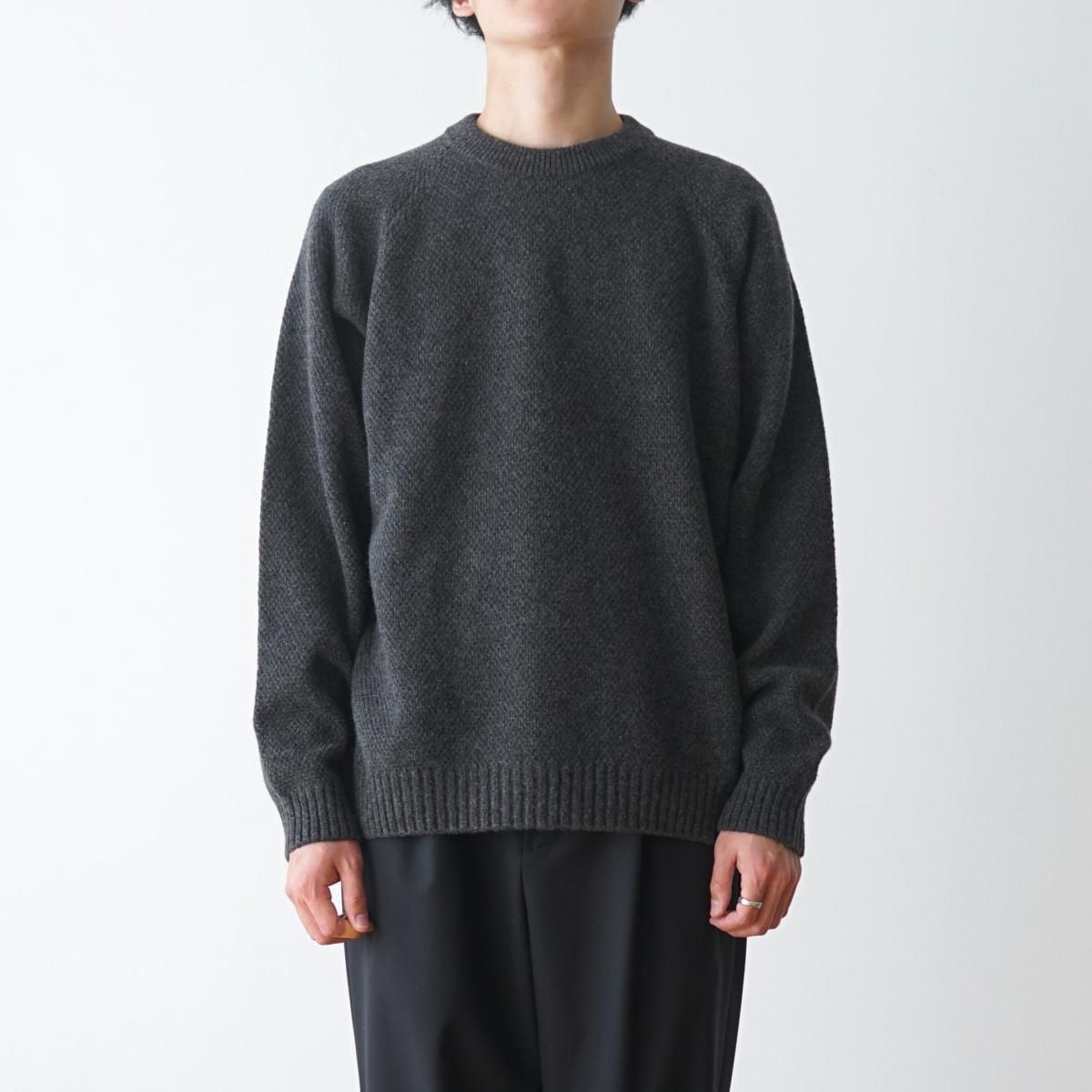 Namu Shop - Aton Lambswool Crewneck Sweater - Charcoal Gray