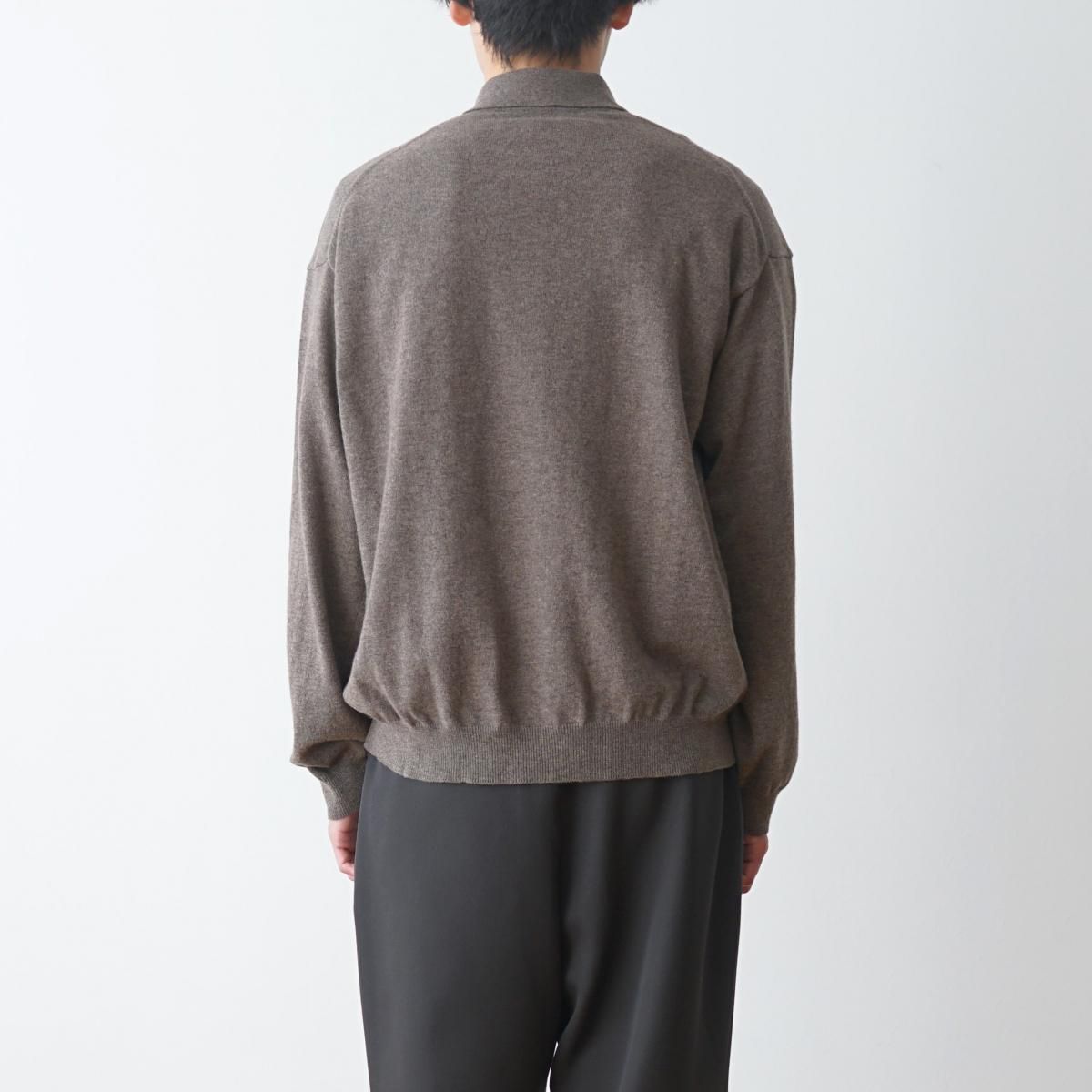 STUDIO NICHOLSON 青 長袖ニット