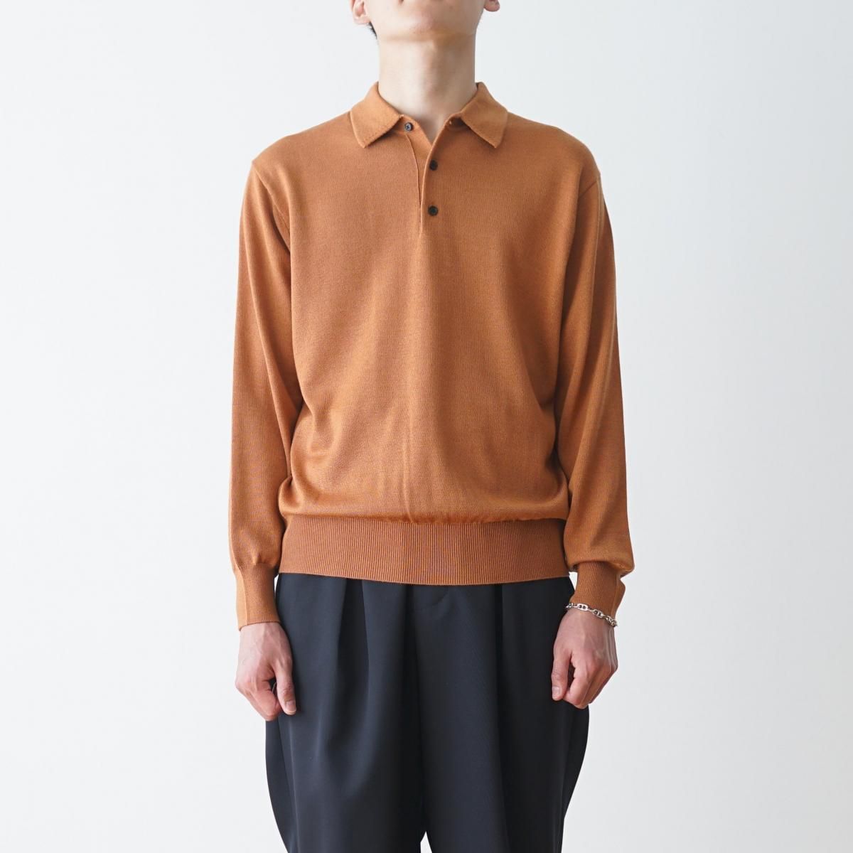 MEIAS / メイアス】 WOOL SILK POLO PO - BROWN / PARK ONLINE STORE