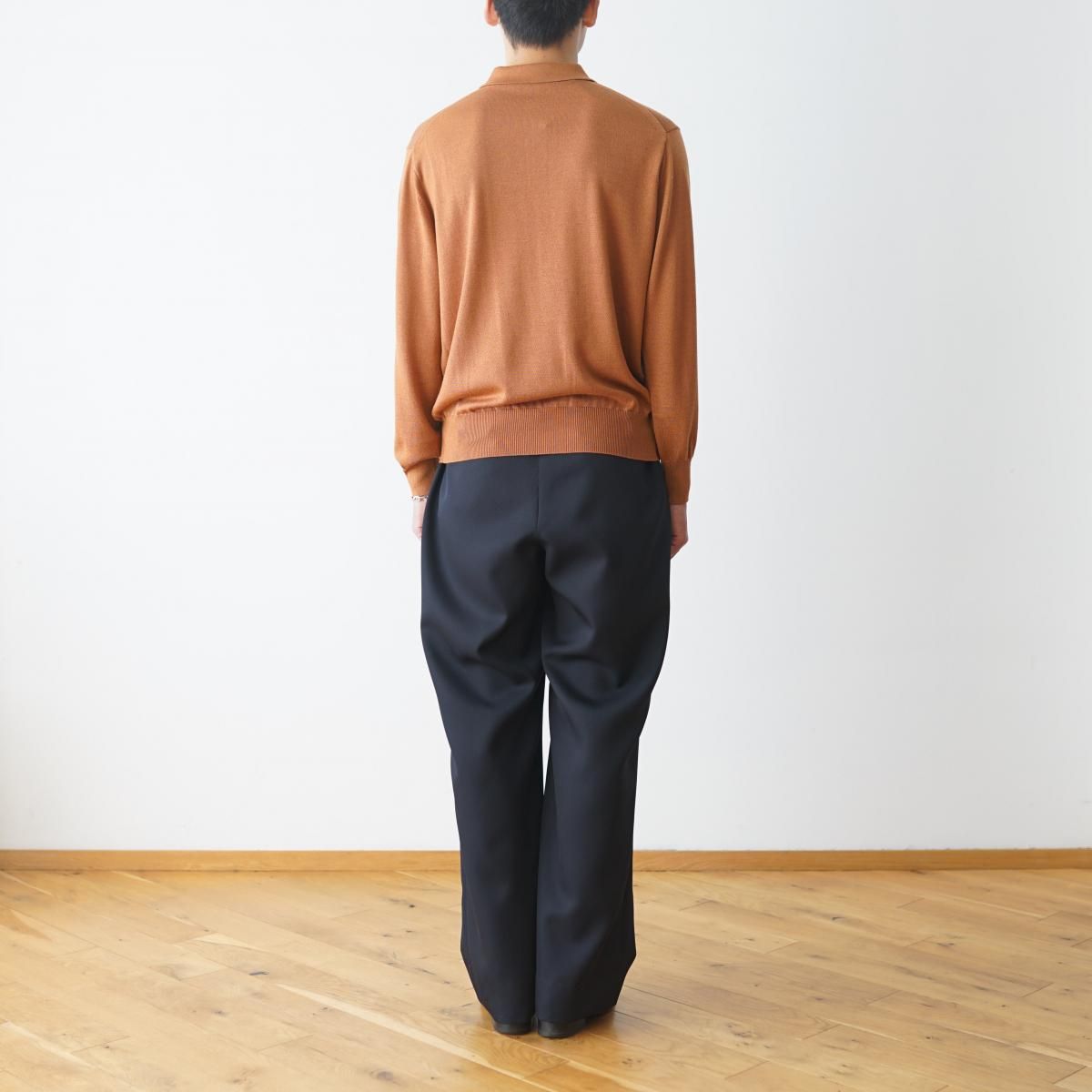 MEIAS / メイアス】 WOOL SILK POLO PO - BROWN / PARK ONLINE STORE