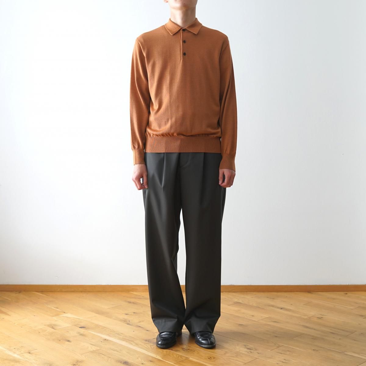 MEIAS / メイアス】 WOOL SILK POLO PO - BROWN / PARK ONLINE STORE