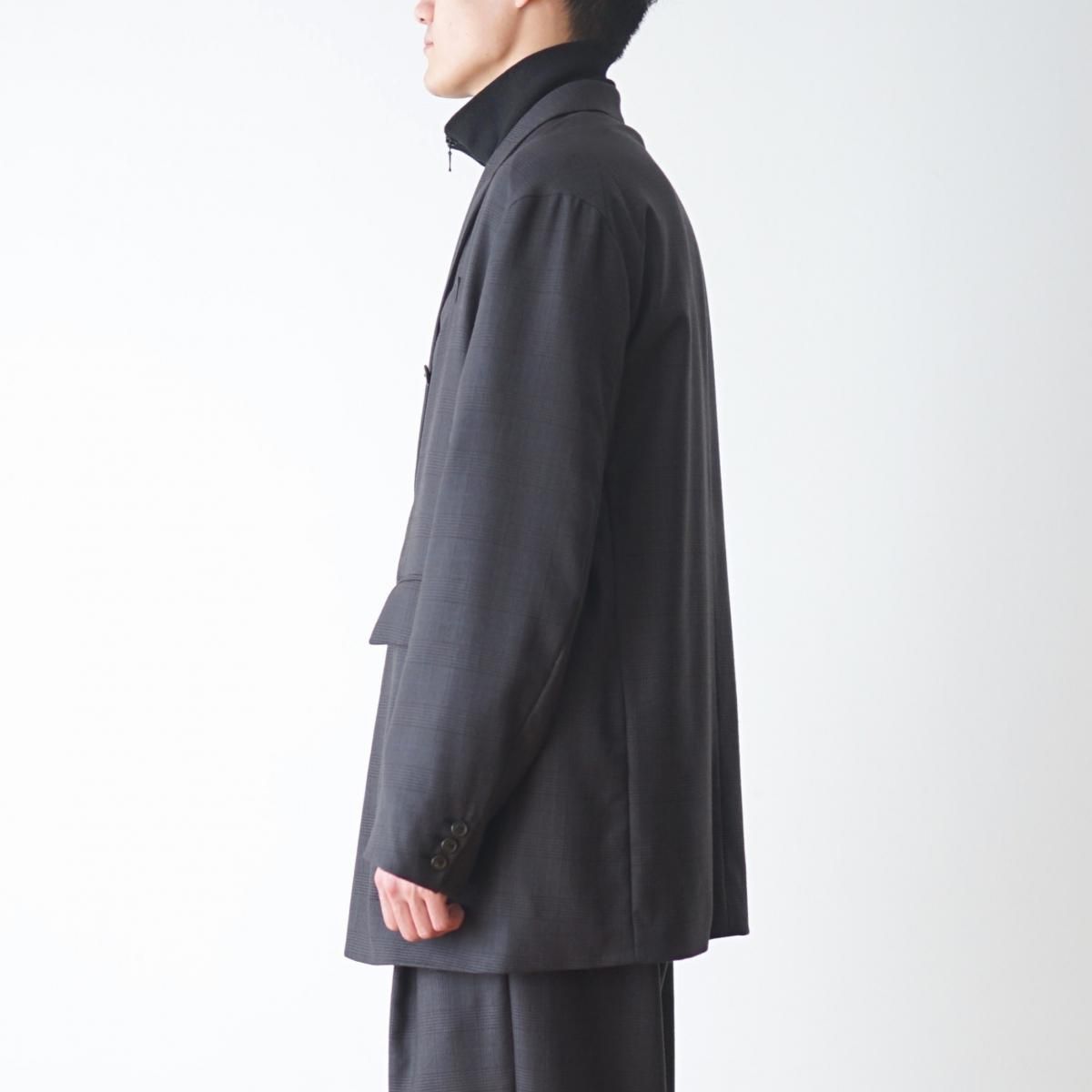 URU / ウル】 WOOL GLEN CHECK | DOUBLE BREASTED JACKET URU / ウル】 WOOL GLEN CHECK | DOUBLE BREASTED JACKET