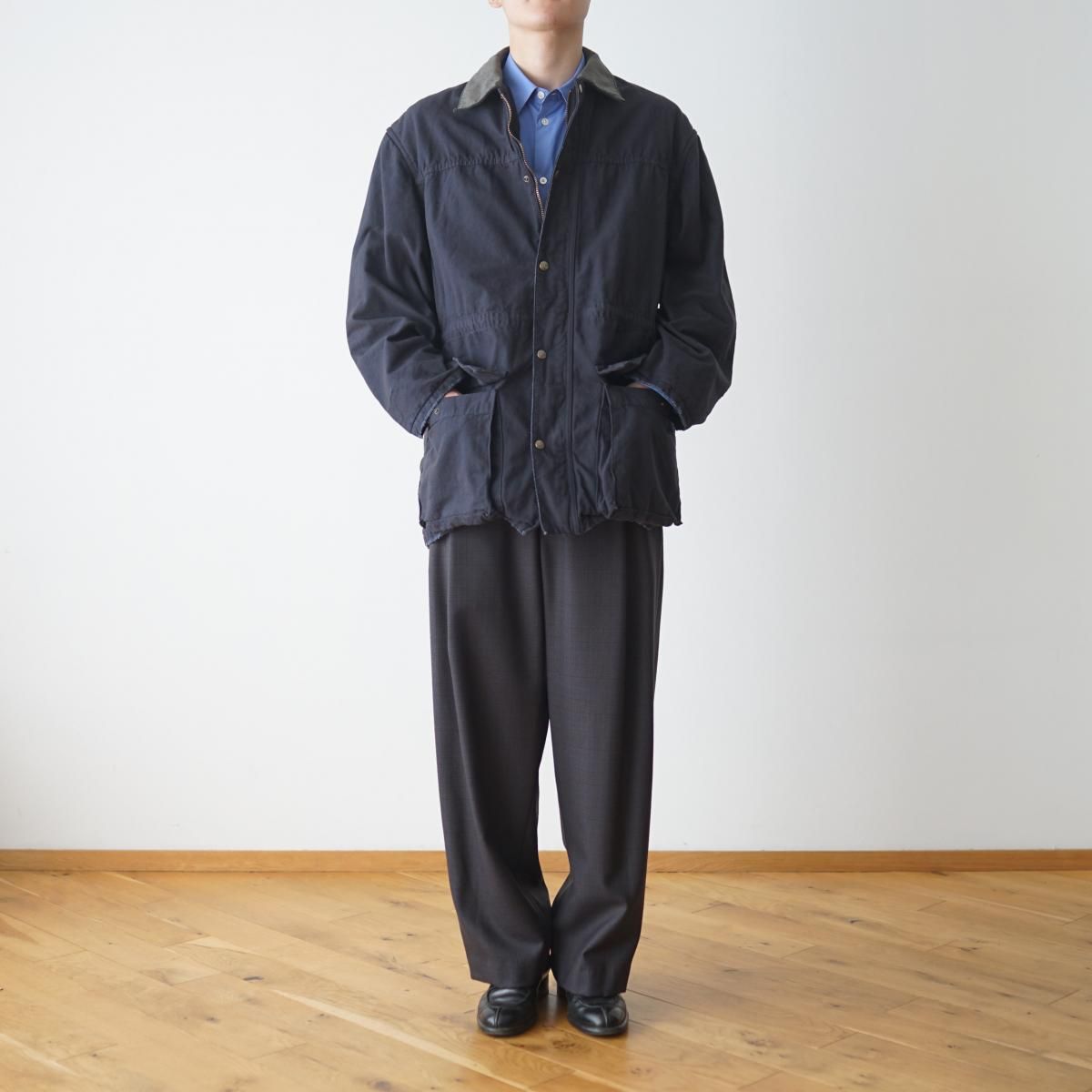 INSCRIRE / アンスクリア】 COTTON DUCK BLOUSON - NAVY / PARK INSCRIRE / アンスクリア】 COTTON DUCK BLOUSON - NAVY / PARK