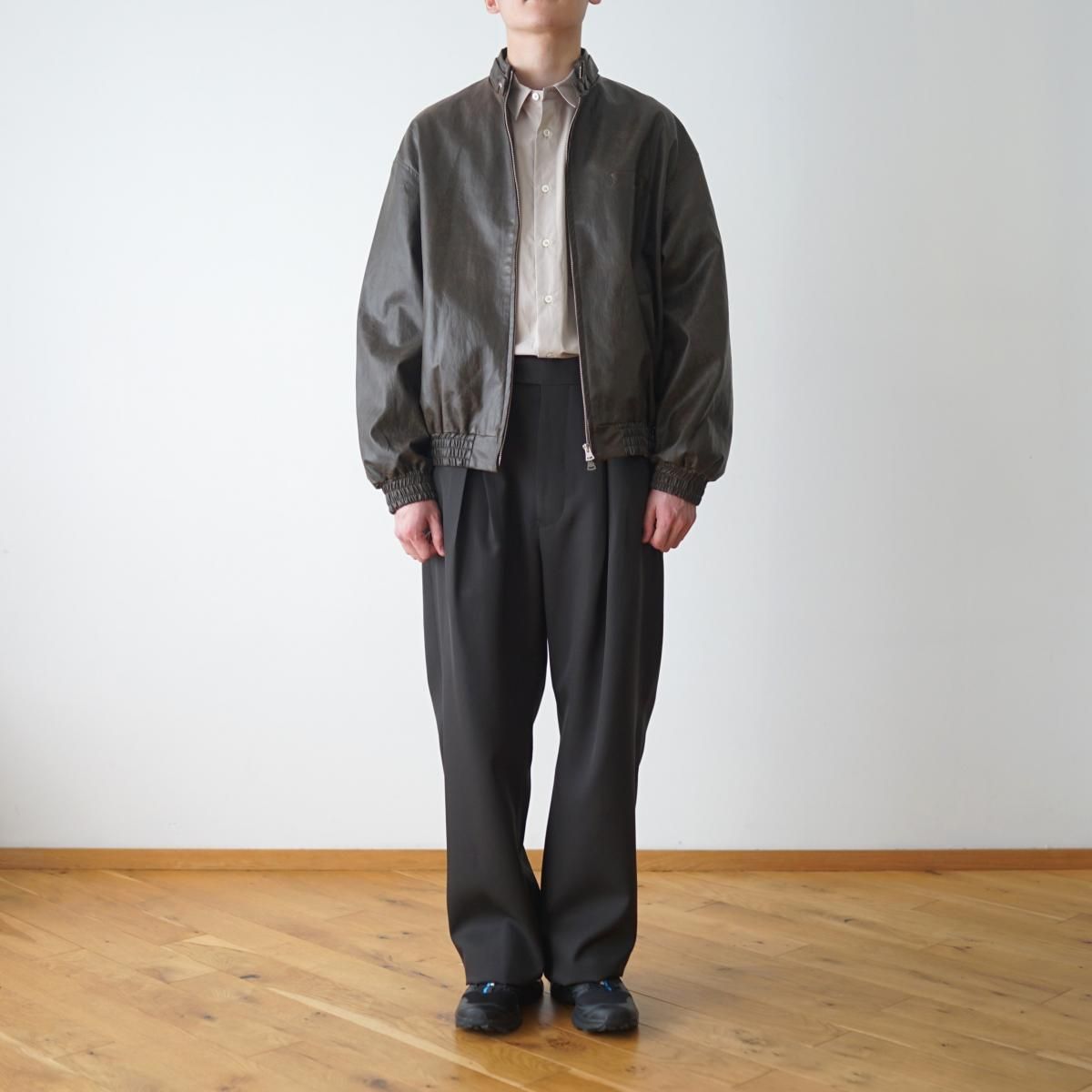 INSCRIRE / アンスクリア】 FAKE LEATHER THREE POCKET BLOUSON INSCRIRE / アンスクリア】 FAKE LEATHER THREE POCKET BLOUSON
