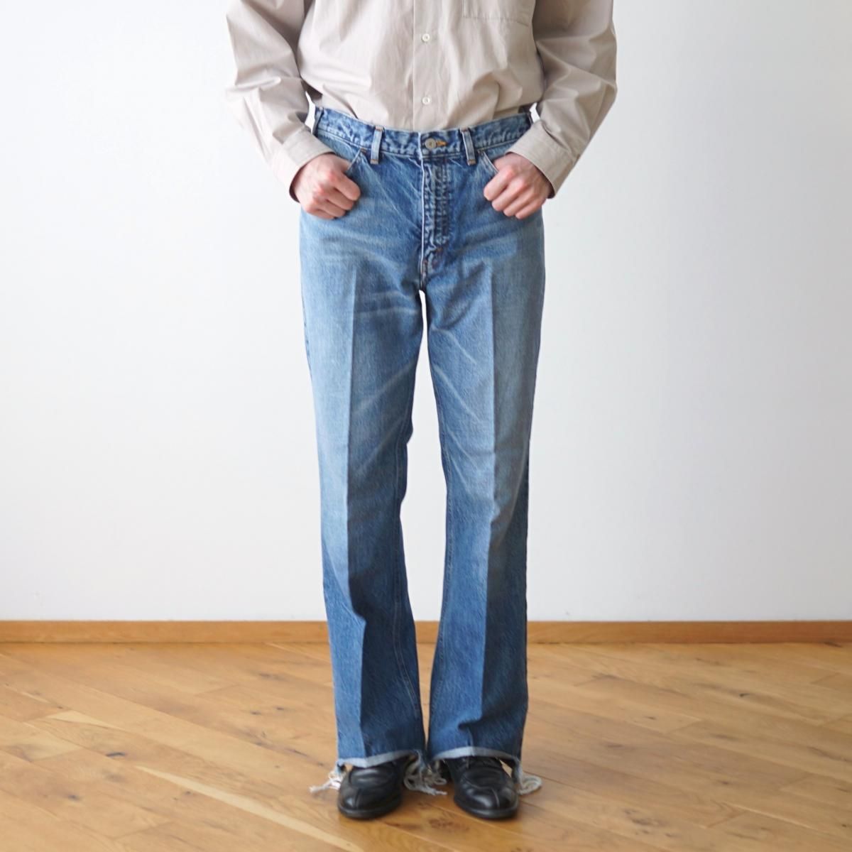 INSCRIRE / アンスクリア】 002 FLARE DENIM - BLUE USED / PARK INSCRIRE / アンスクリア】 002 FLARE DENIM - BLUE USED / PARK