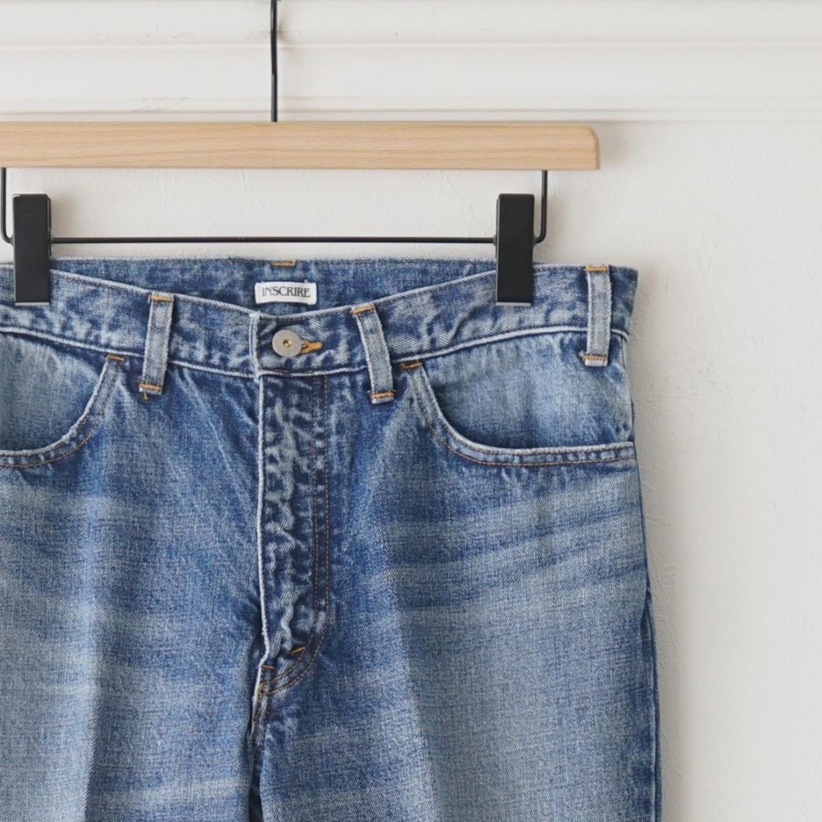 INSCRIRE / アンスクリア】 002 FLARE DENIM - BLUE USED / PARK INSCRIRE / アンスクリア】 002 FLARE DENIM - BLUE USED / PARK