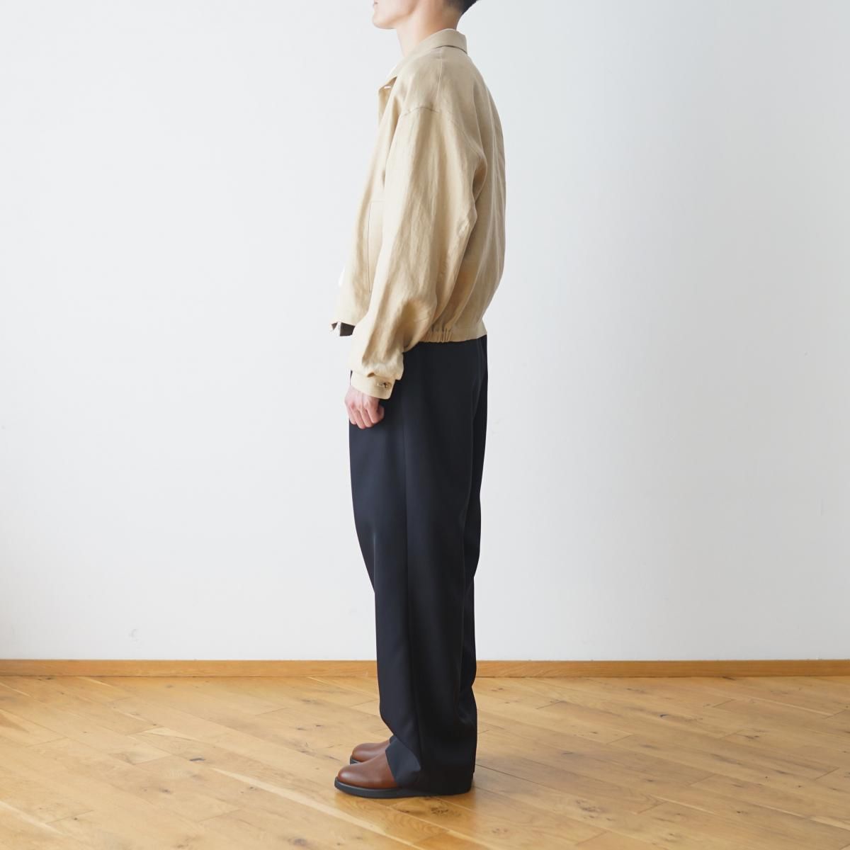 The CLASIK / ザ クラシック】 SHARK COLLOR JACKET - LIGHT TAUPE