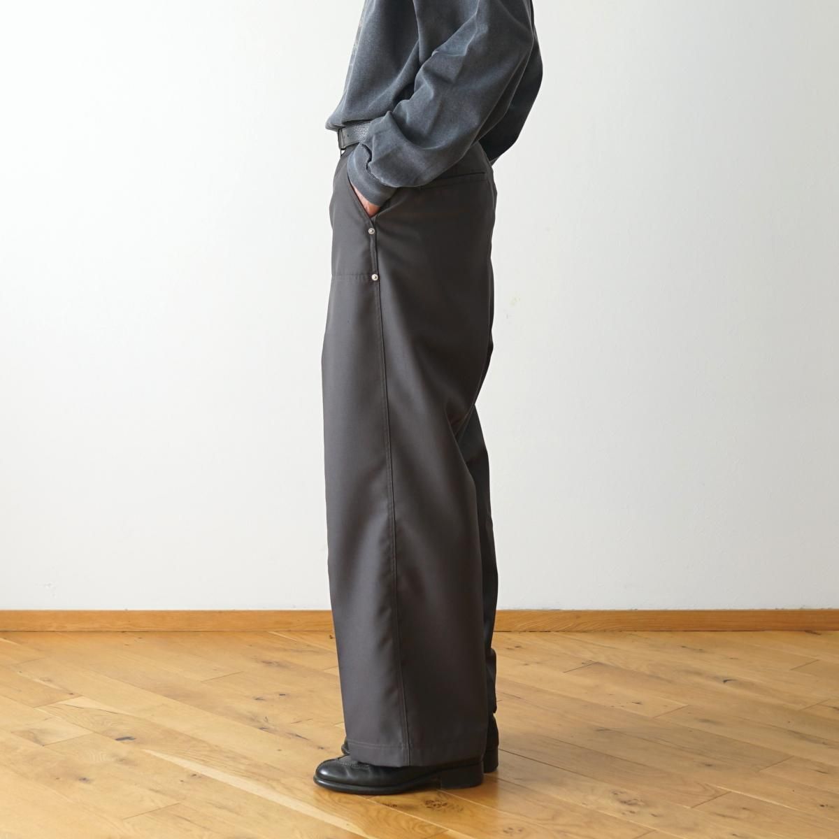 パンツ refomed FORMAN WOOL SLACKS 25ss refomed / リフォメッド】 FORMAN WOOL SLACKS - CHARCOAL