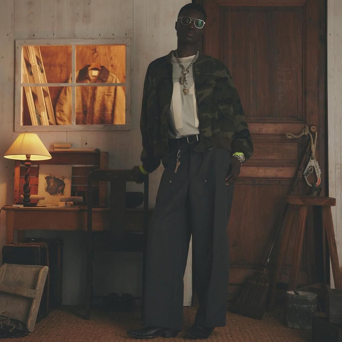 refomed / リフォメッド】 FORMAN WOOL SLACKS - CHARCOAL