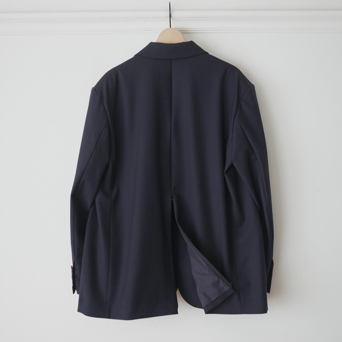 アンスクリア　INSCRIRE シャギージャケット INSCRIRE / アンスクリア】 WOOL BACK OPEN JACKET - NAVY