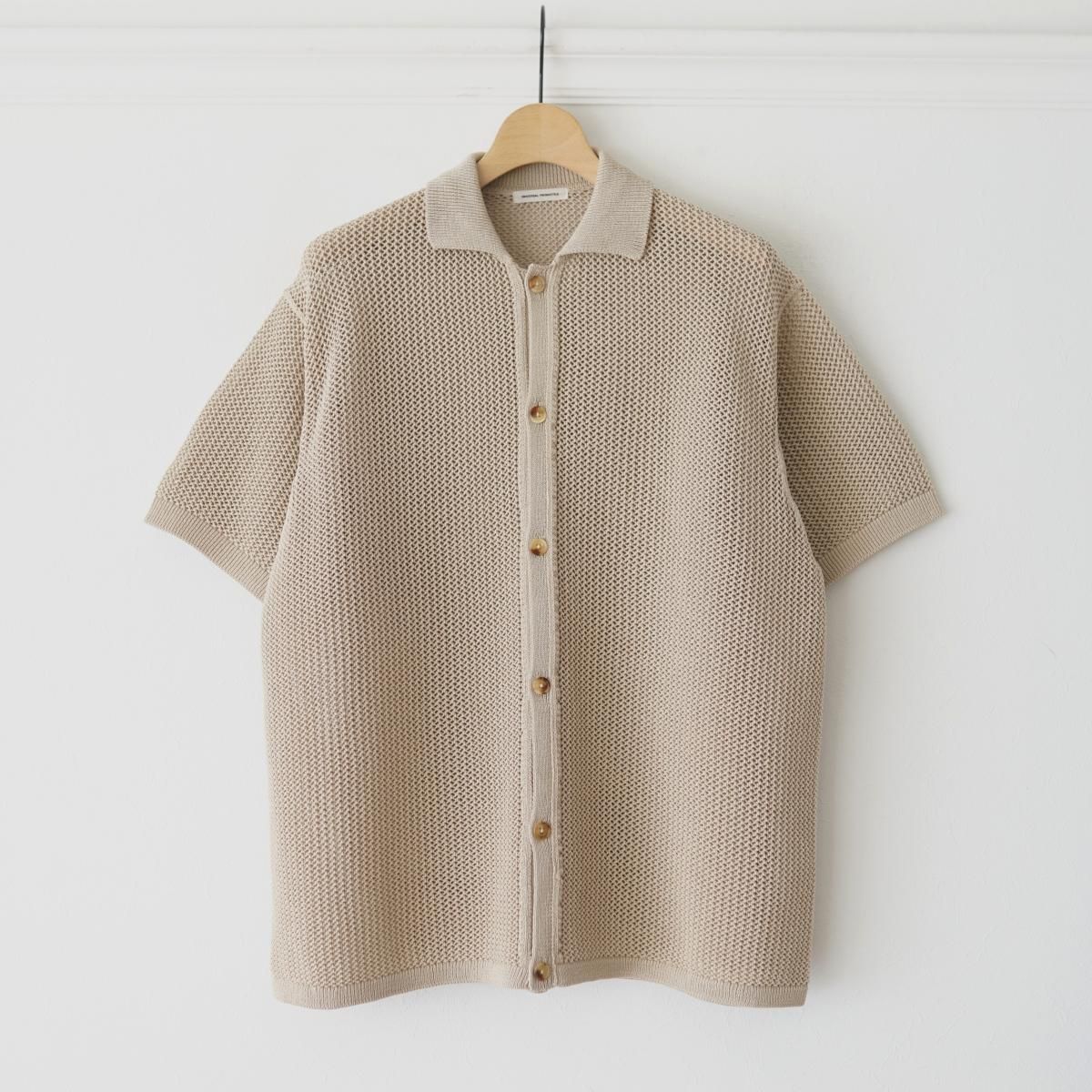 <img class='new_mark_img1' src='https://img.shop-pro.jp/img/new/icons20.gif' style='border:none;display:inline;margin:0px;padding:0px;width:auto;' />30%OFFۡ2025 SSۡUNIVERSAL PRODUCTS / ˥Сץġ COTTON MESH S/S KNIT - GRAYGE