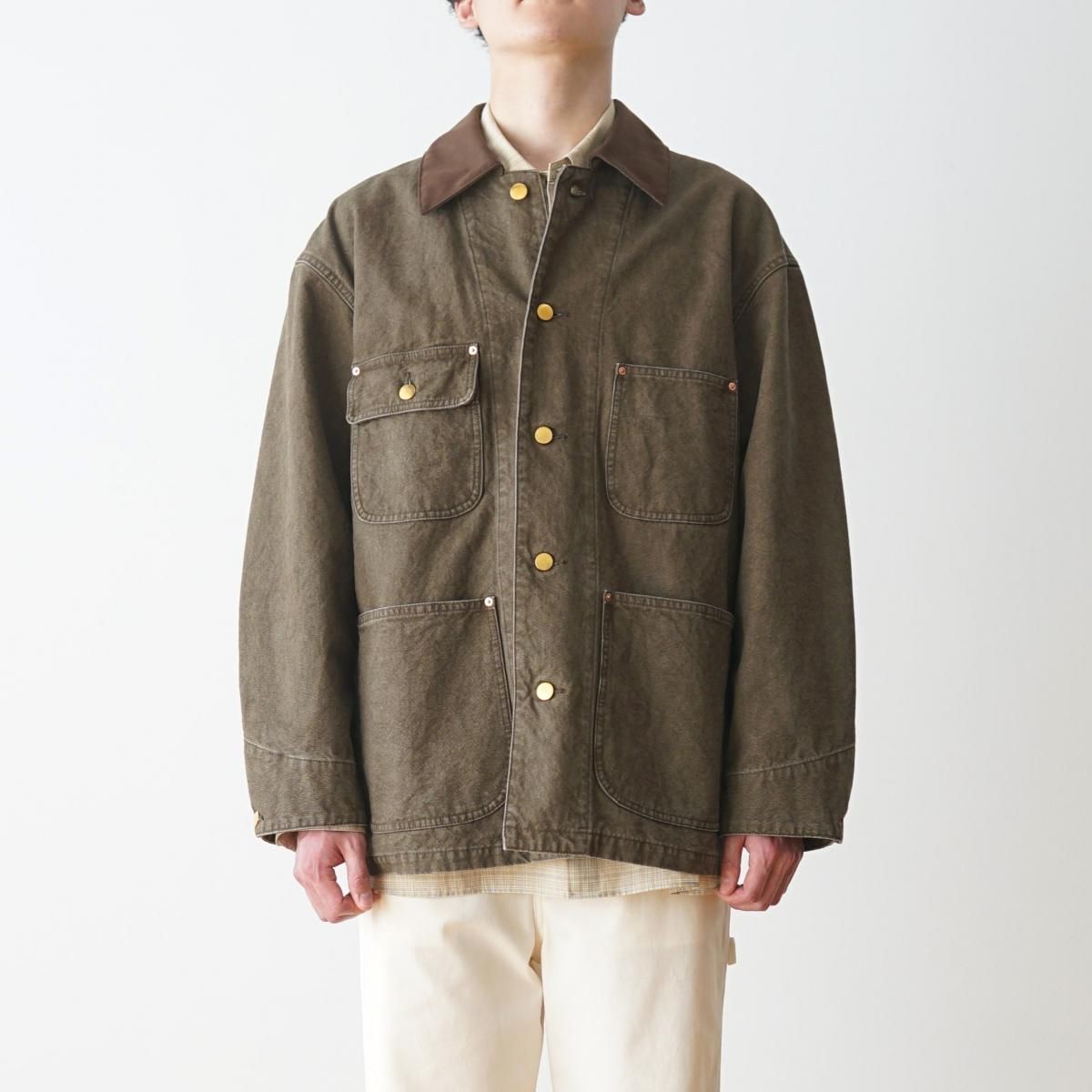 URU / ウル】 COVERALL JACKET - L.BROWN / PARK ONLINE STORE URU / ウル】 COVERALL JACKET - L.BROWN / PARK ONLINE STORE