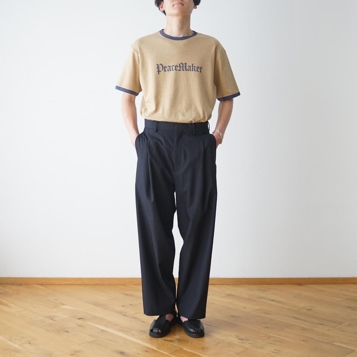 【URU/ウル】WOOL TROPICAL 1 TUCK PANTS 5-6.jpg
