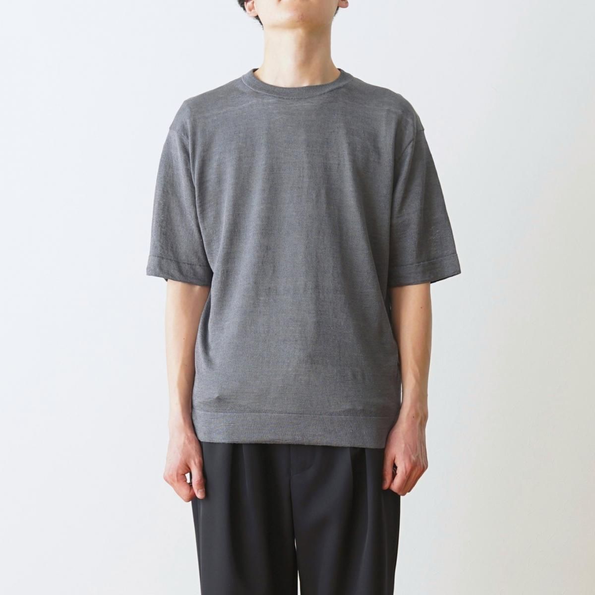 The CLASIK / ザ クラシック】 KNIT T-SHIRTS - PLATINUM GREY The CLASIK / ザ クラシック】 KNIT T-SHIRTS - PLATINUM GREY
