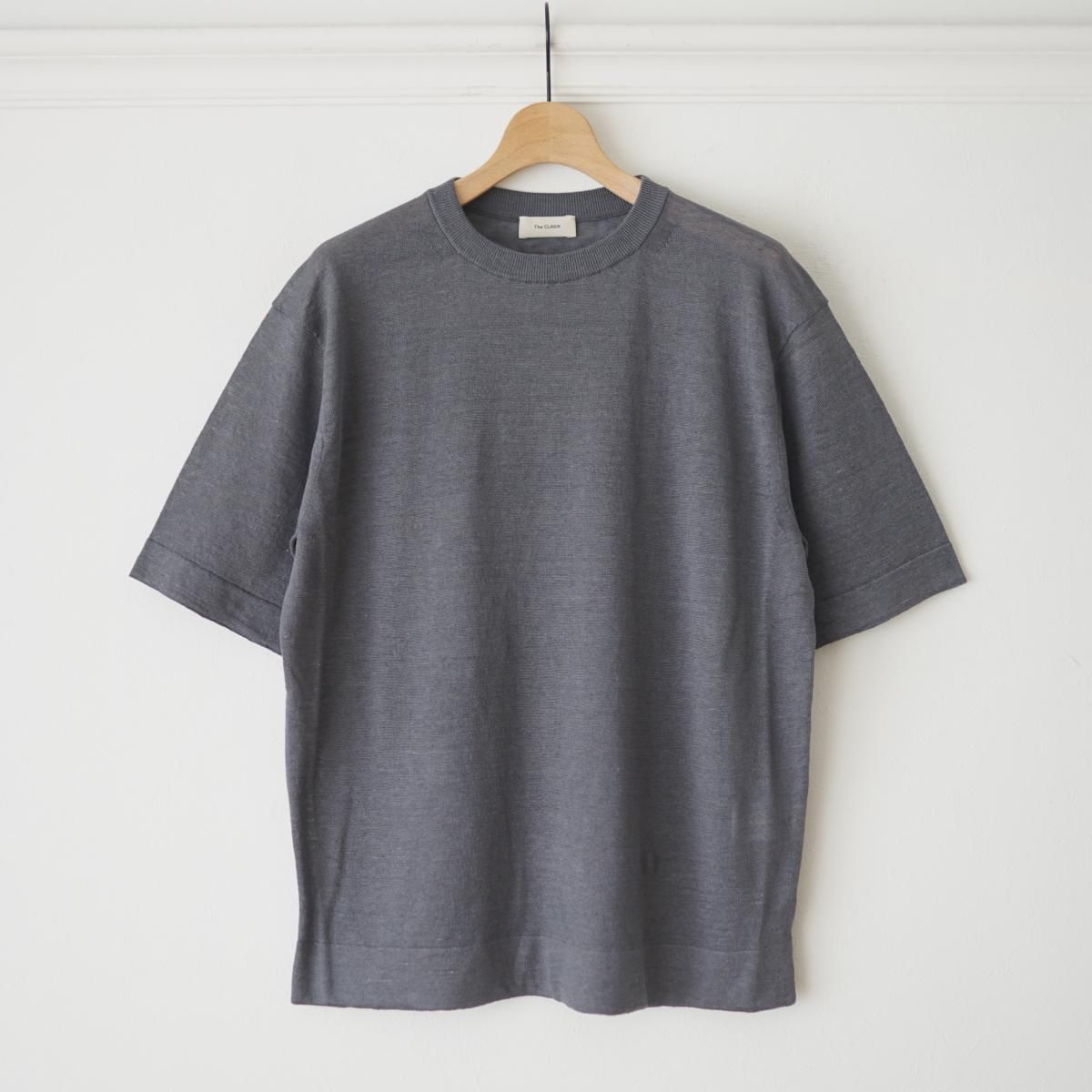 4/2ȯۡ2025 SSۡThe CLASIK /  饷å KNIT T-SHIRTS - PLATINUM GREY