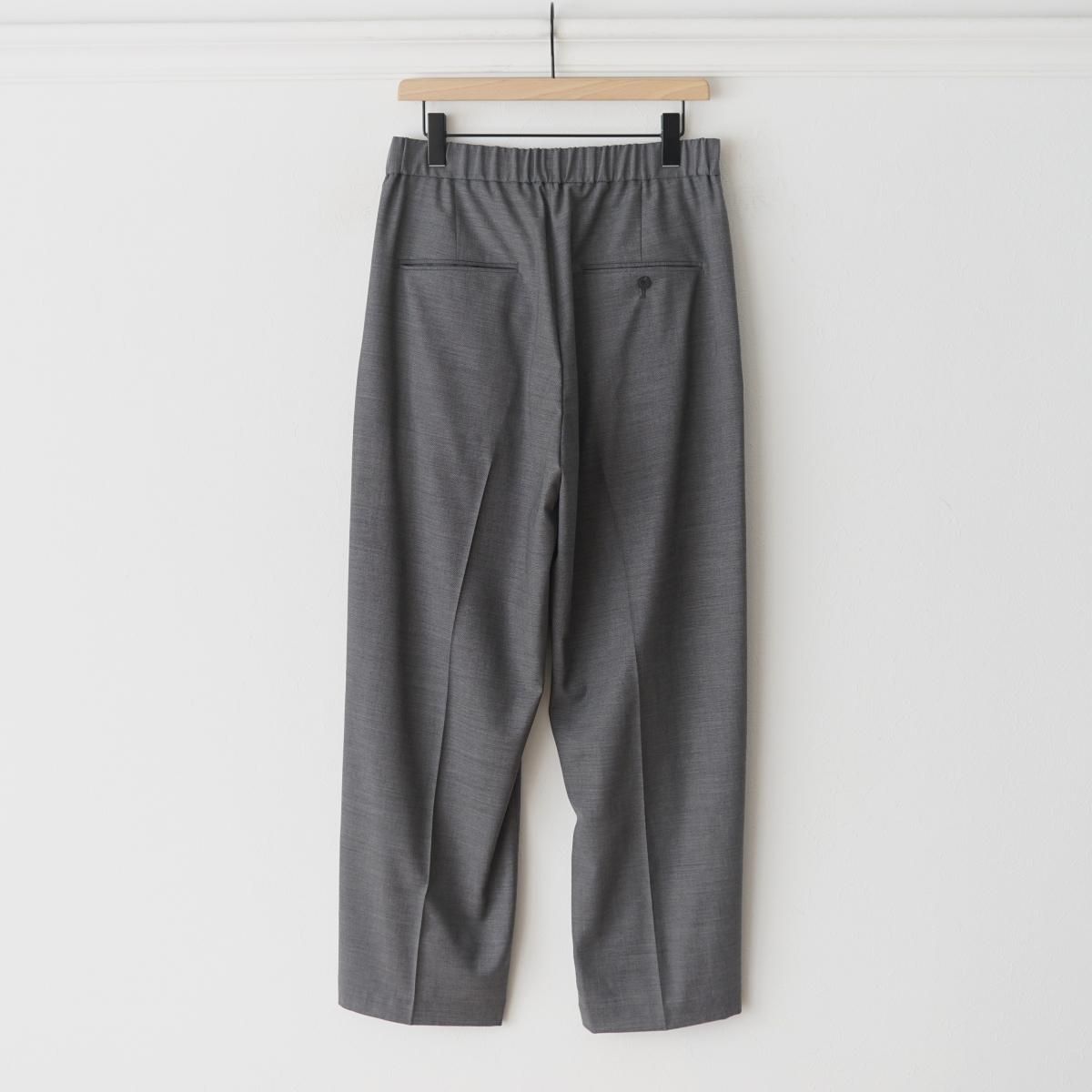パンツ ATON 25ss TWO TUCKED EASY PANTS TWIST WOOL TROPICAL TWO TUCKED EASY PANTS | ATON(エイトン
