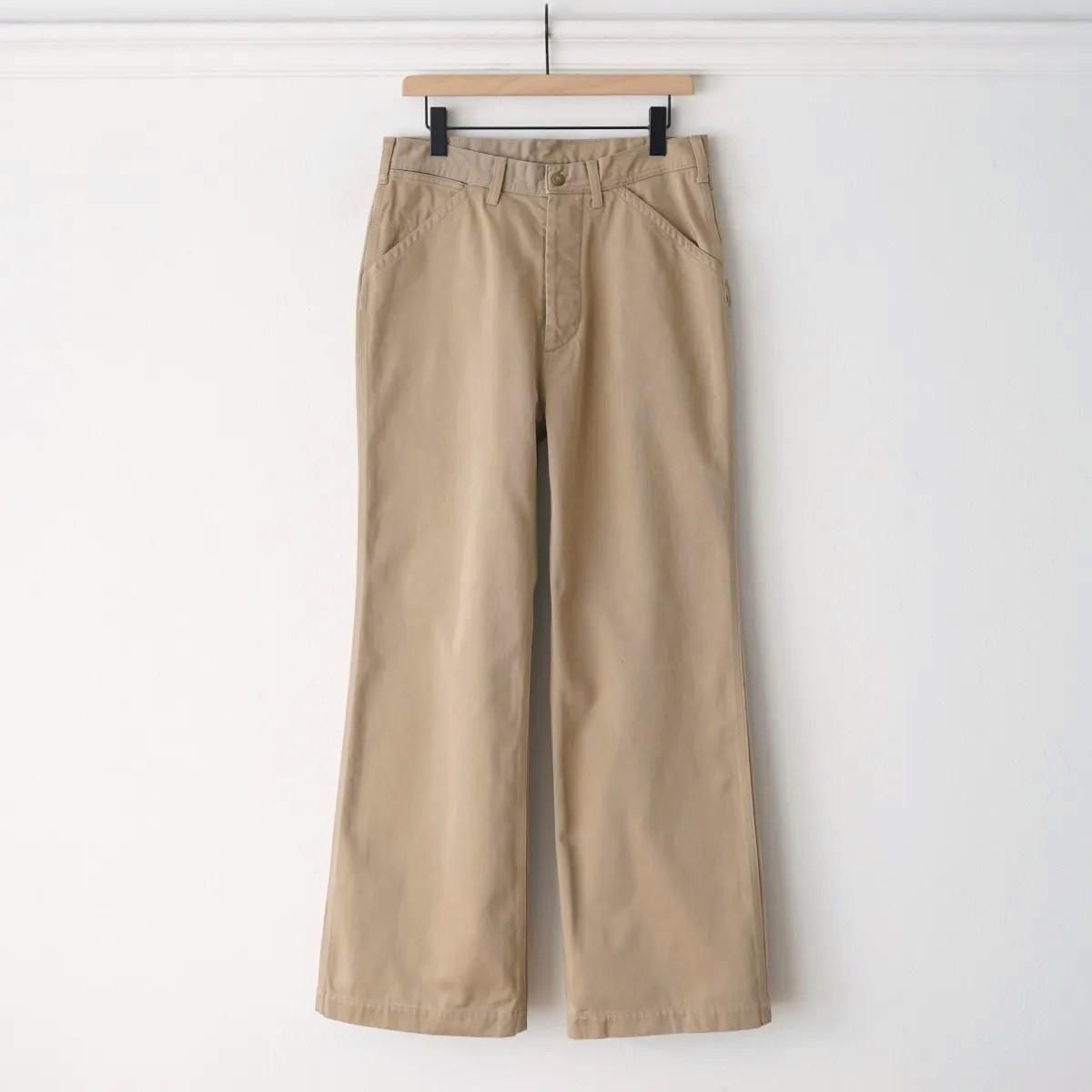 【refomed / リフォメッド】 NEXT MAN SATIN PANTS - BEIGE