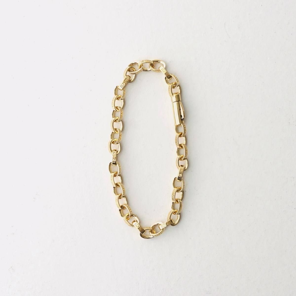 4/25ȯۡ2025 SSۡEND CUSTOM JEWELLERS /   奨顼 HALF ROUNDED CHAIN BRACELET - GOLD PLATED