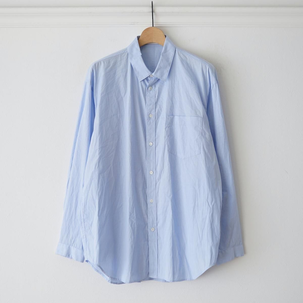 5/3ȯۡ2025 S/SۡATON / ȥ GIZA BROAD WASHED SHIRT - SAX