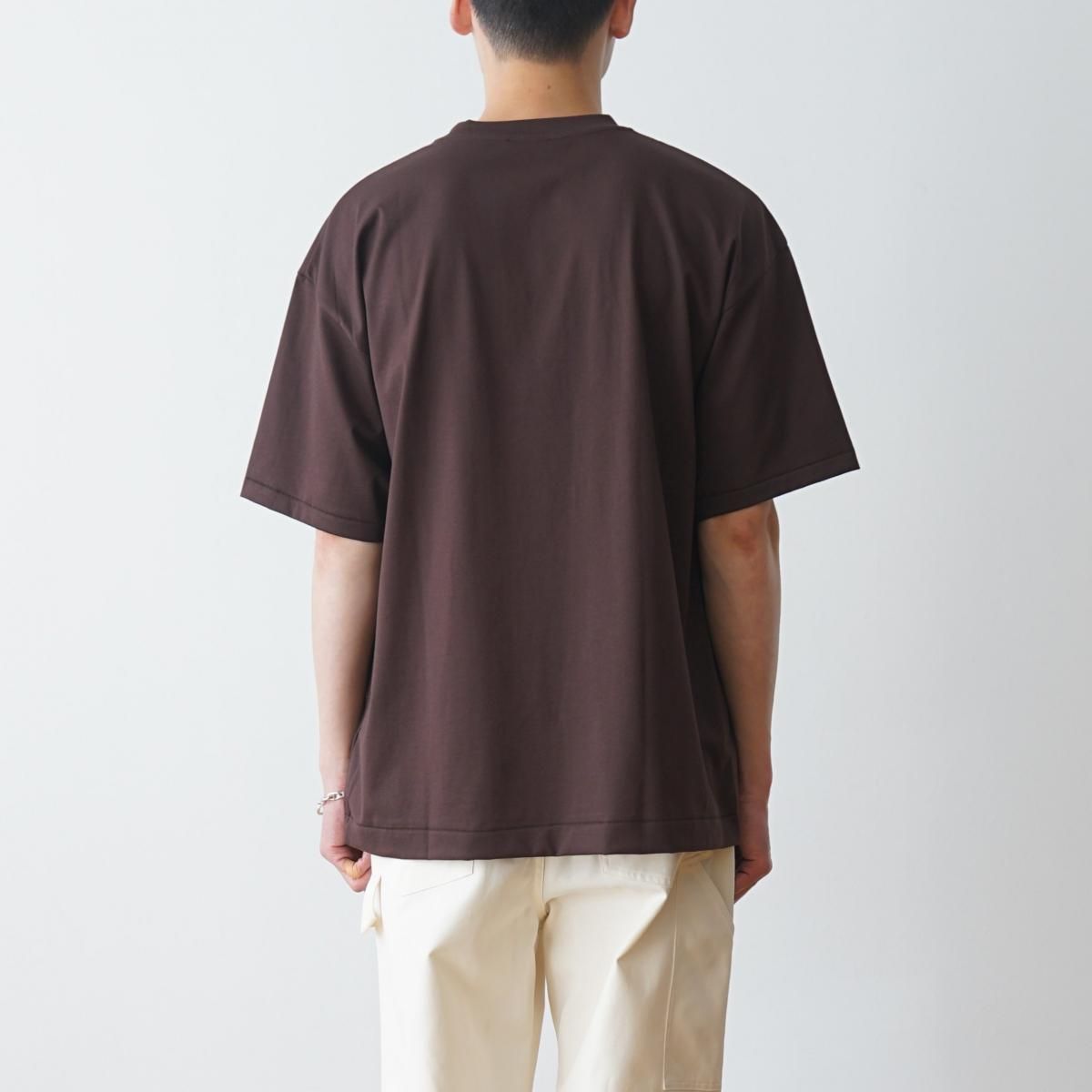 【新品】ATONオーバーサイズ Tシャツ S 02 半袖バーガンディ ATON / エイトン】 SUVIN 60/2 OVERSIZED S/S T-SHIRT