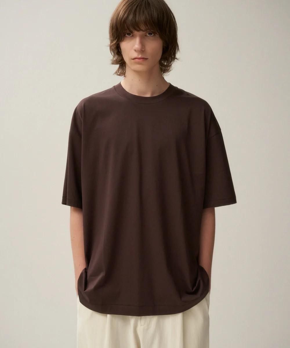 【新品】ATONオーバーサイズ Tシャツ S 02 半袖バーガンディ ATON - Suvin 60/2 Oversized T-Shirt -Tシャツ-（Burgundy