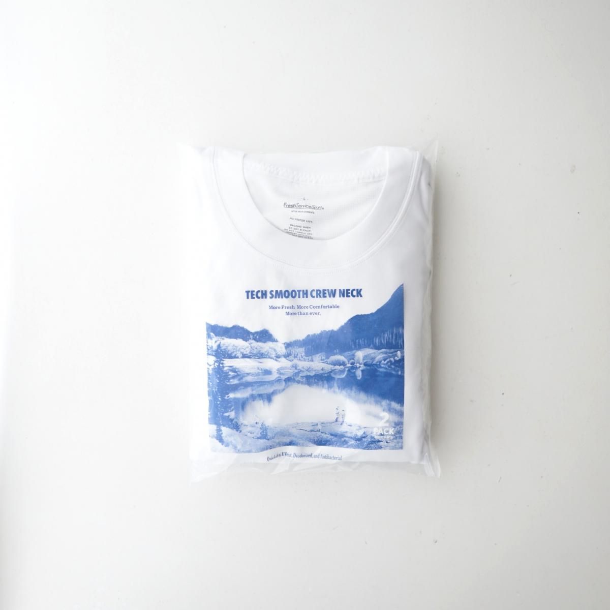 6/14ȯۡ25SS SPOTۡFreshService / եå奵ӥ 2-PACK TECH SMOOTH CREW NECK - WHITE