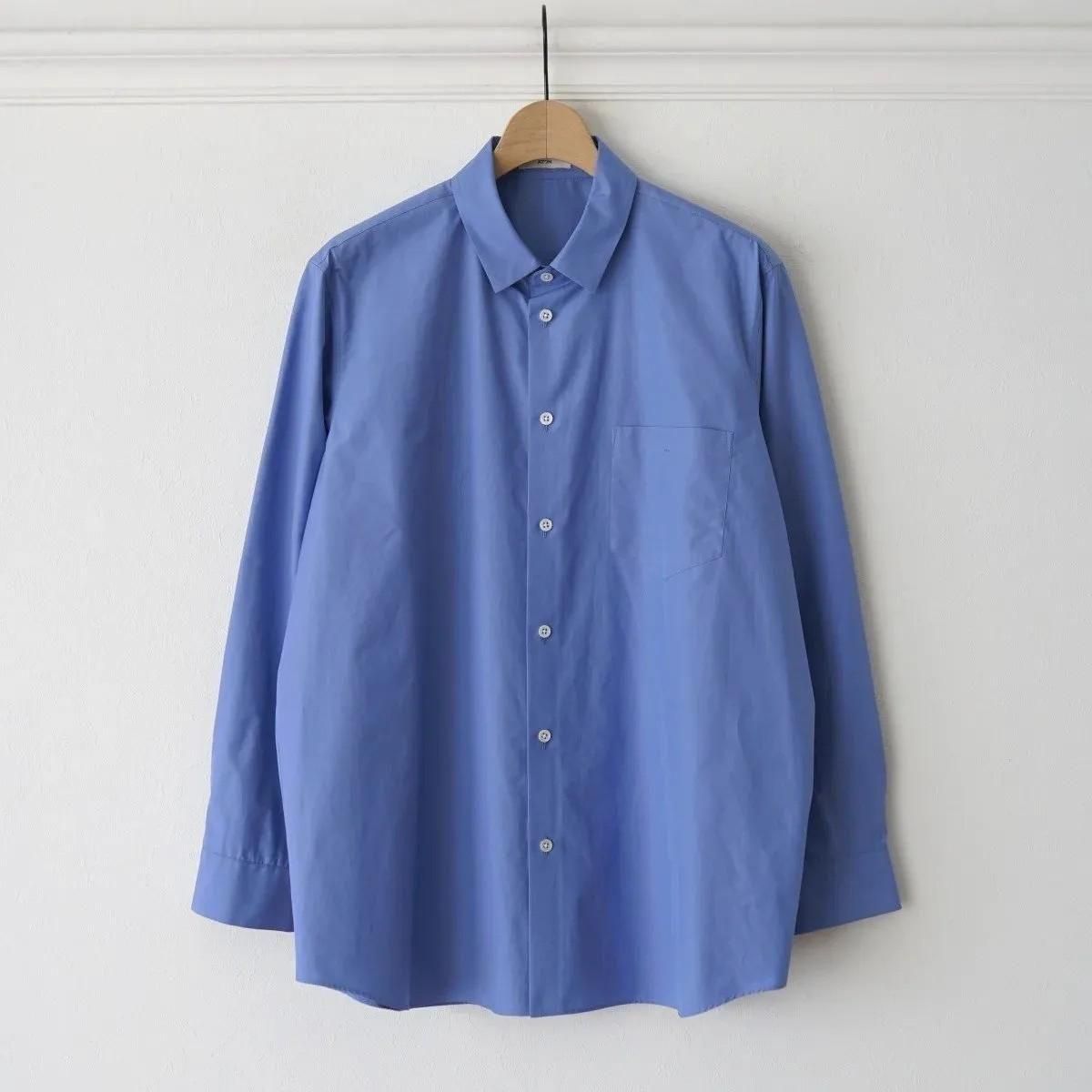 8/2ȯۡ25AWۡATON / ȥ SUVIN BROAD STANDARD SHIRT - SAX
