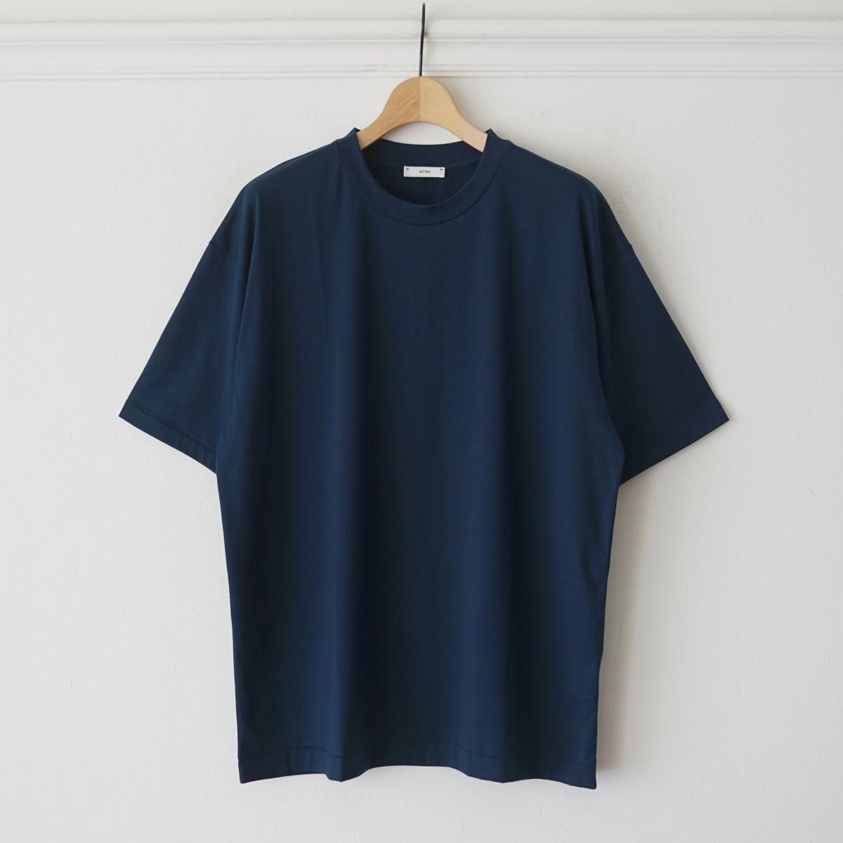 8/2ȯۡ25AWۡATON / ȥ SUVIN 60/2 OVERSIZED S/S T-SHIRT - BLUE