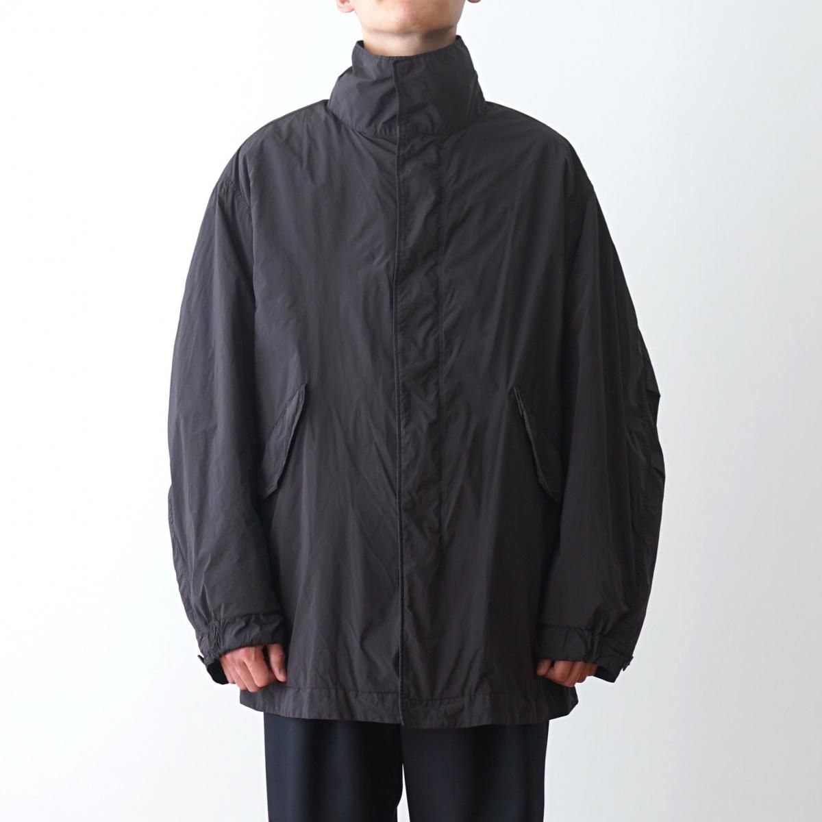 ATON / エイトン】 AIR WEATHER | SHORT MODS COAT - BLACK