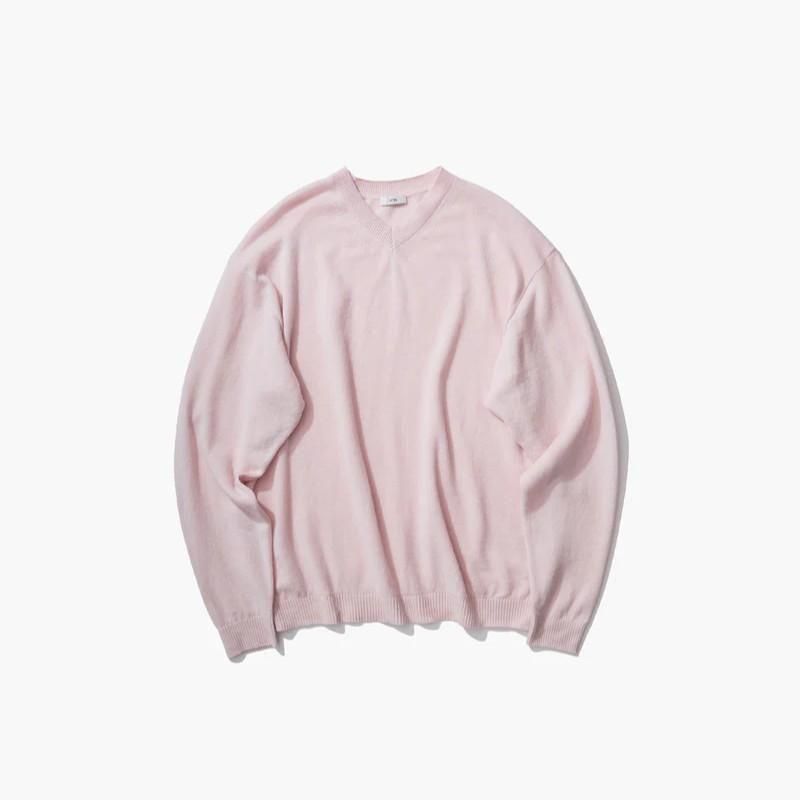 ڢͽʡۡ25AWۡATON / ȥ LINEN WOOL BRUSHED | V-NECK SWEATER - PINK