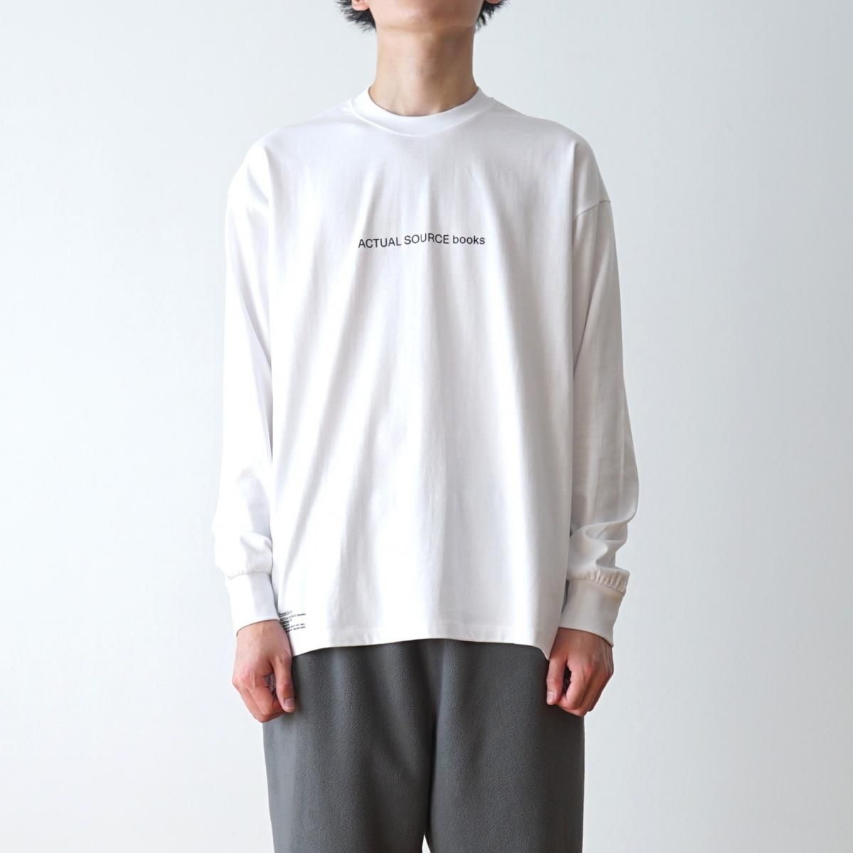 トップス actual source CORPORATE PRINTED L/S TEE Actual Source