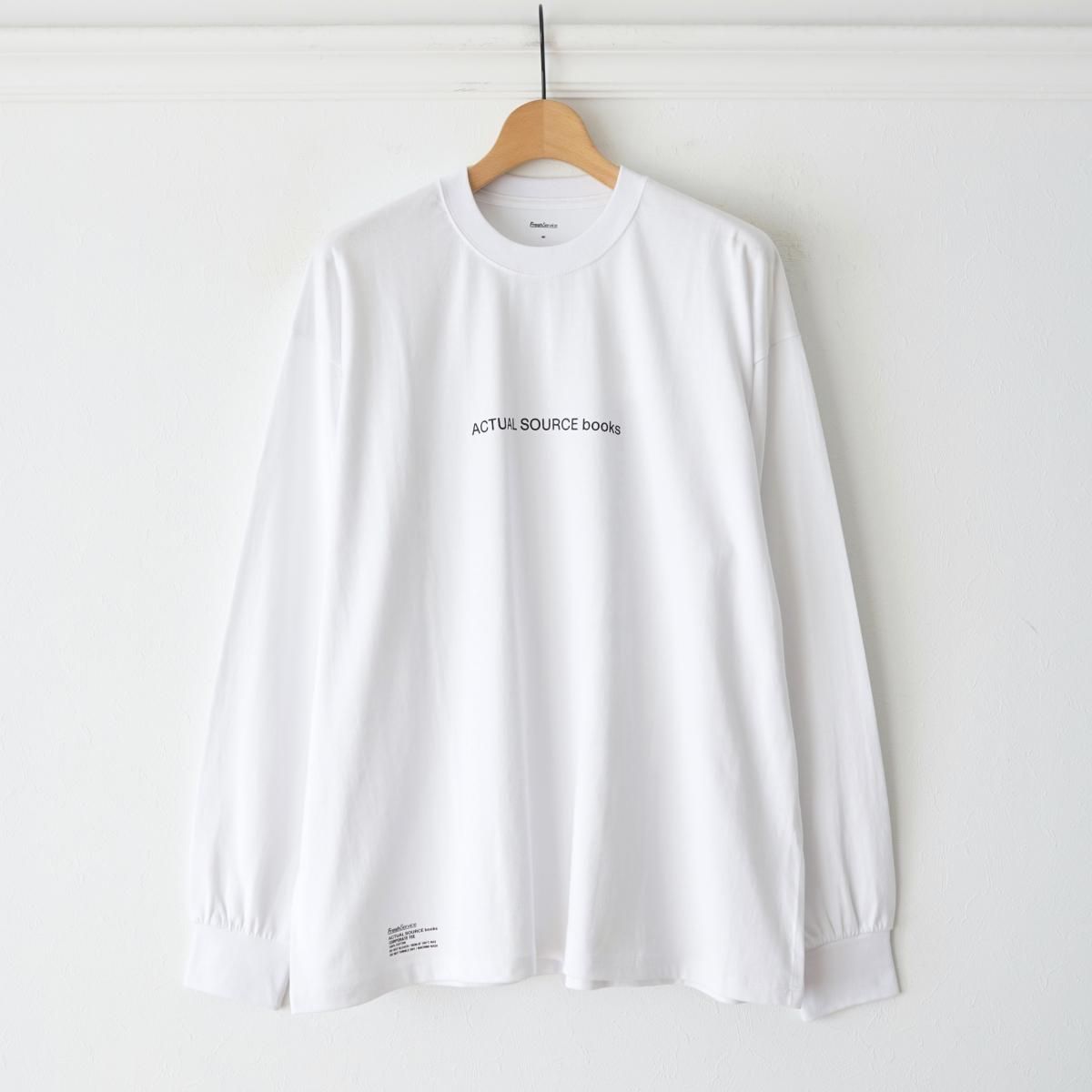 8/30ȯۡ25AWۡFreshService / եå奵ӥ ASFS CORPORATE L/S TEE BOOK STACK - WHITE