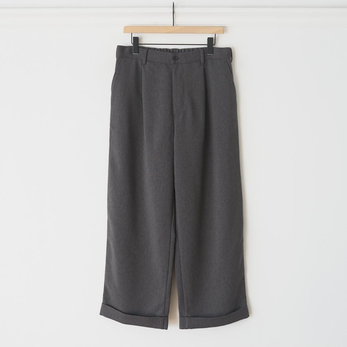 8/30ȯۡ25AWۡFreshService / եå奵ӥ SOLOTEX FULFLAN WIDE TROUSERS - GRAY