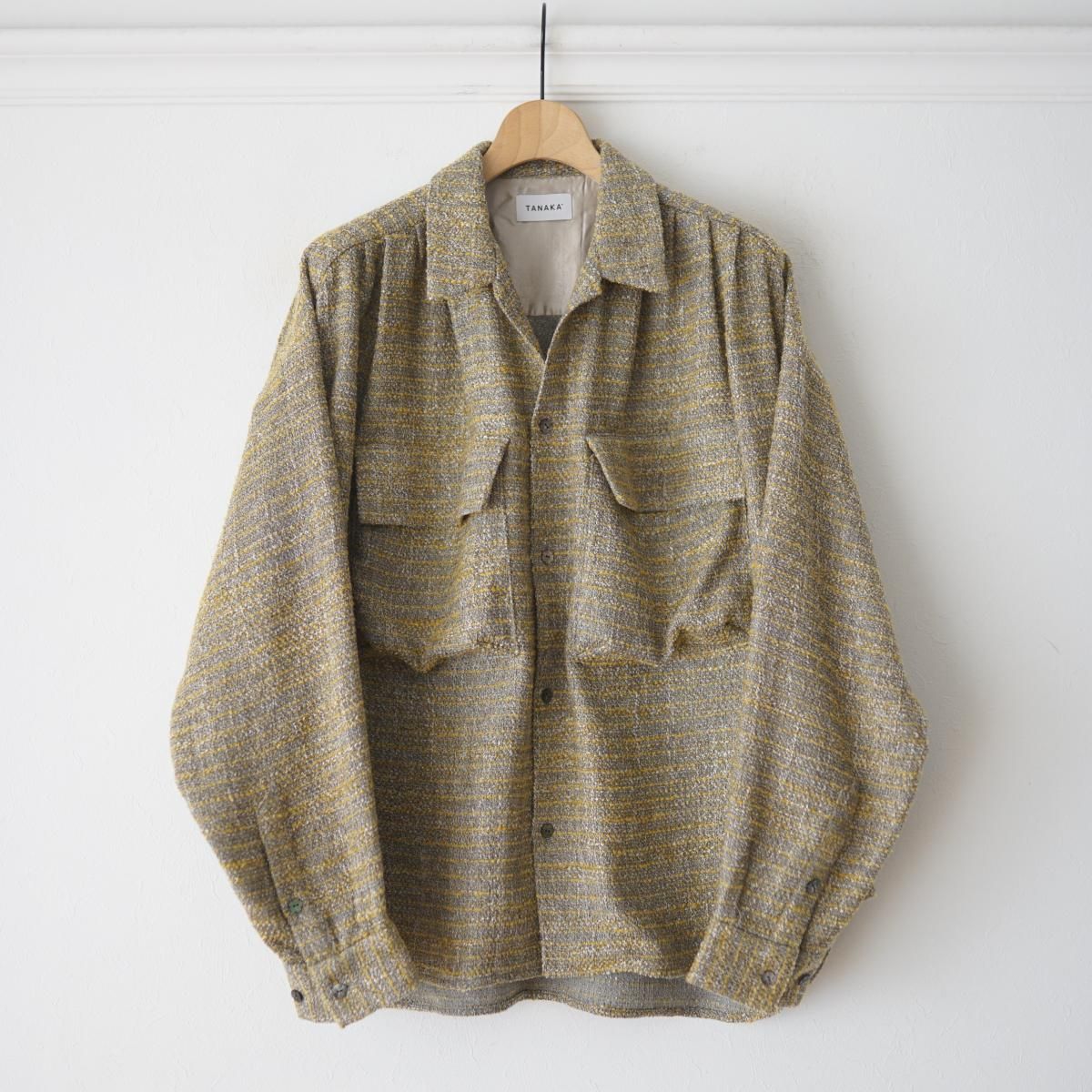 【25AW】【TANAKA / タナカ】 OVERSHIRT - YELLOW TWEED