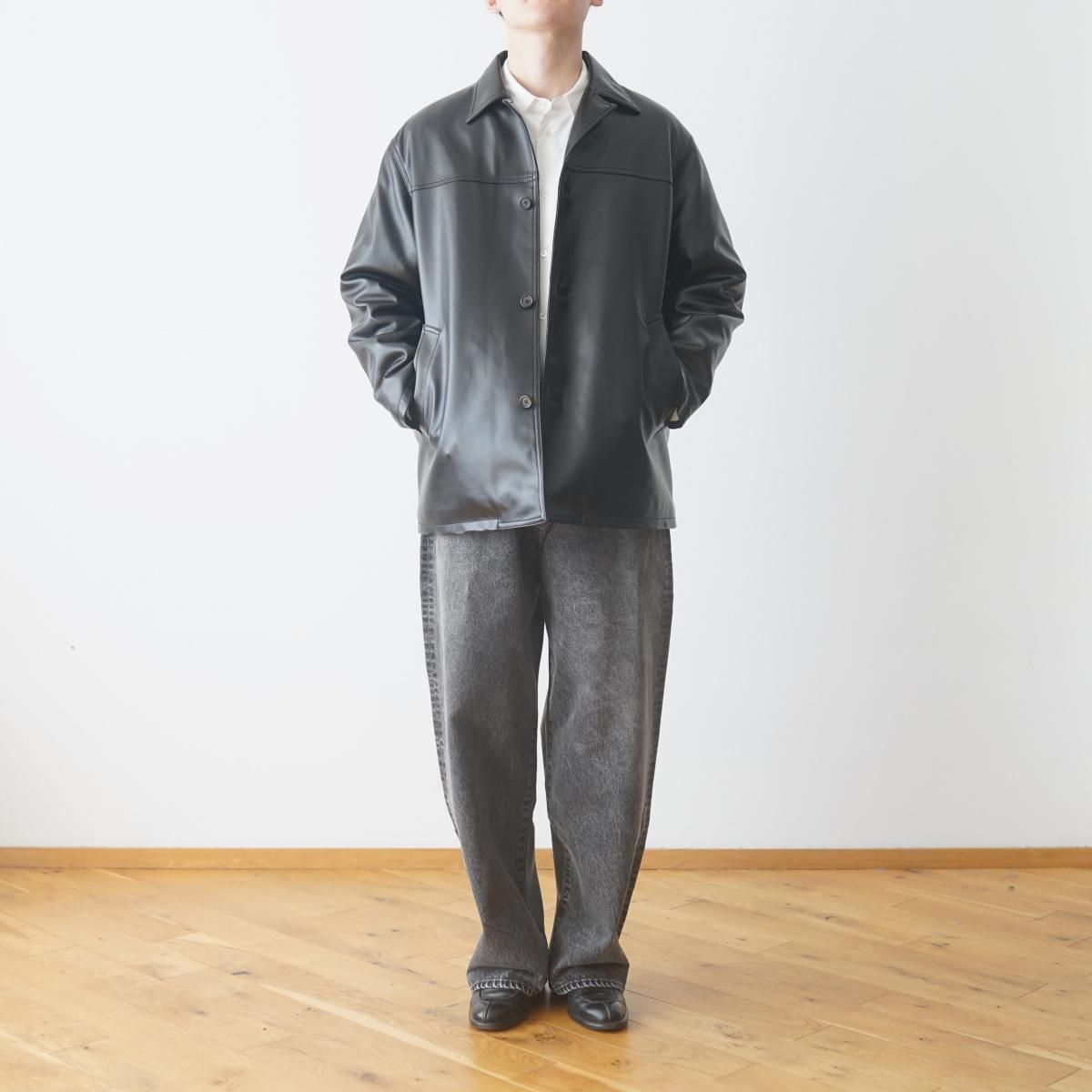 INSCRIRE / アンスクリア】 LEATHER JACKET - BLACK / PARK ONLINE STORE