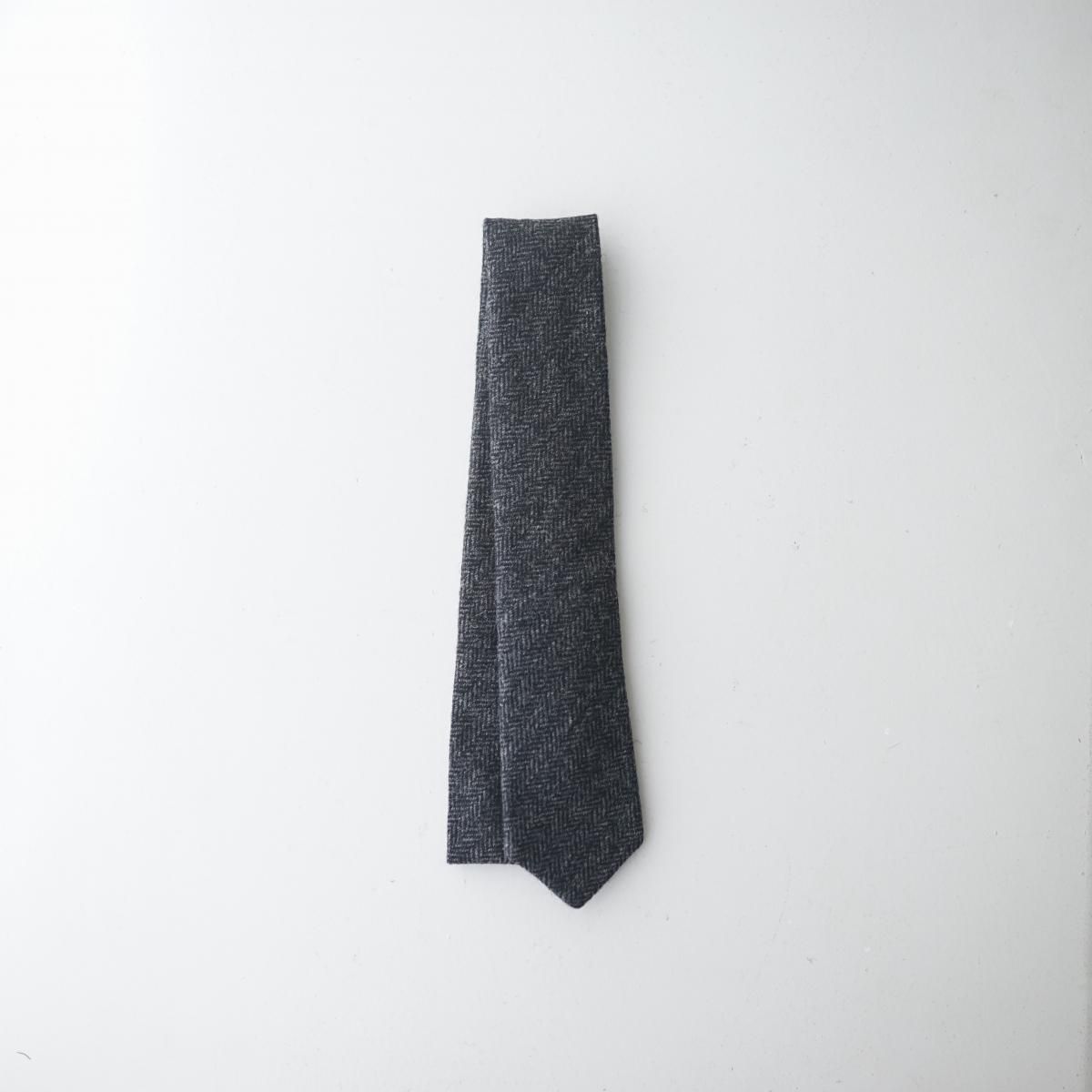 10/8ȯۡ25AWۡsage'NATION / ͡ CLASSIC TIE - CHARCOAL HERRINGBONE