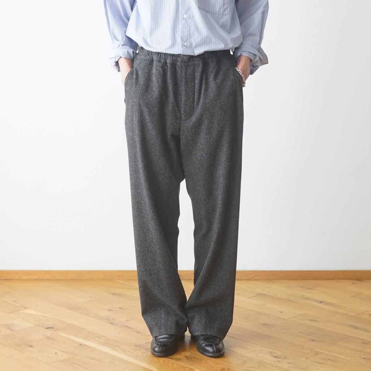 The CLASIK / ザ クラシック】 BOXER TROUSER (SOFT TWEED) - CHARCOAL
