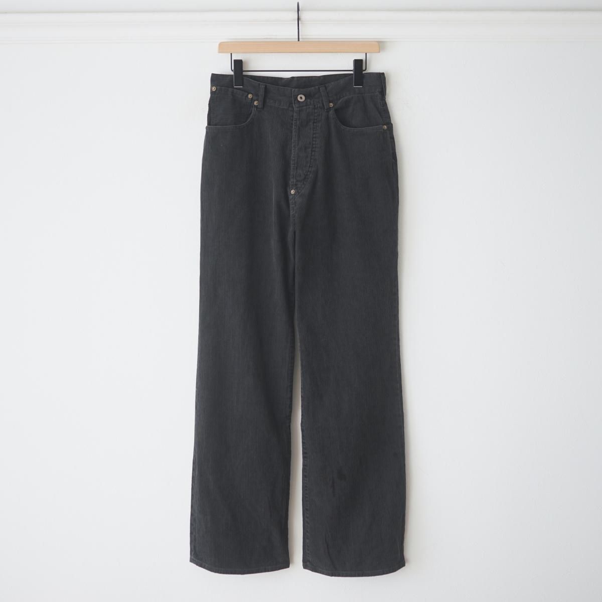 【10/20発売】【25AW】【refomed / リフォメッド】 NEXT MAN CORDS PANTS - BLACK