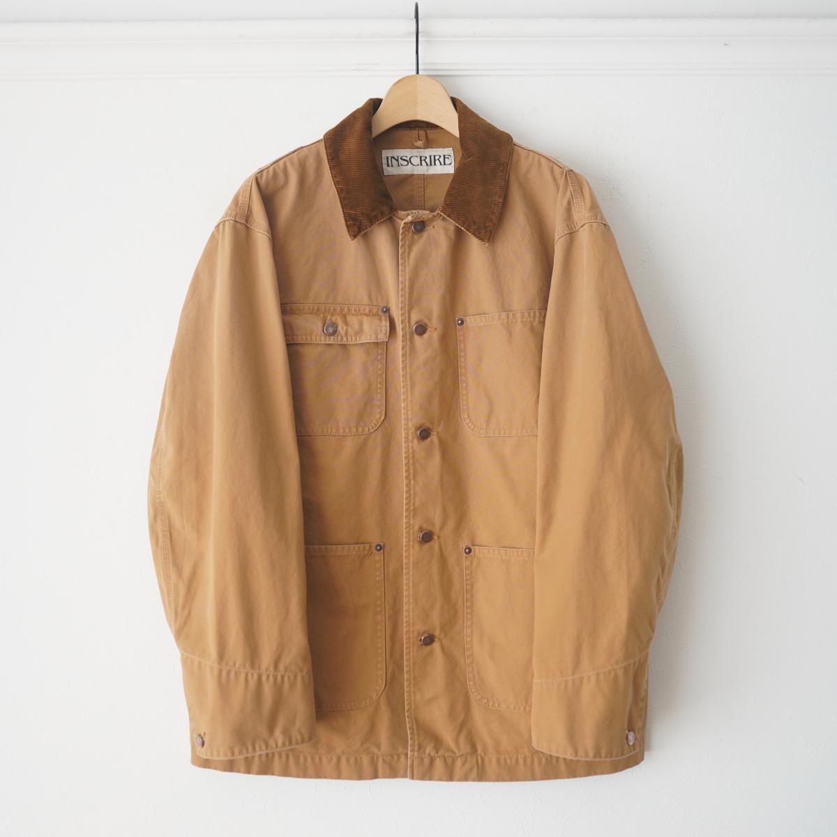 11/15ȯۡ25AWۡINSCRIRE / 󥹥ꥢ DUCK WORK JACKET - CAMEL