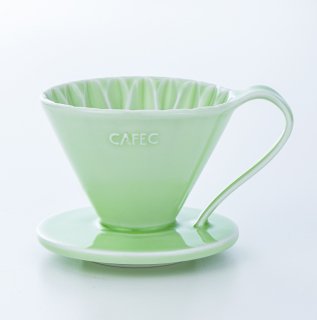 有田焼円すいフラワードリッパー(グリーン) cup1〈1杯用〉メジャースプーン付き（グリーン）CFD-1GR