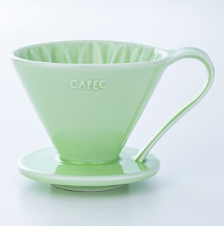 有田焼円すいフラワードリッパー(グリーン) cup4〈2〜4杯用〉メジャースプーン付き（グリーン）CFD-4GR