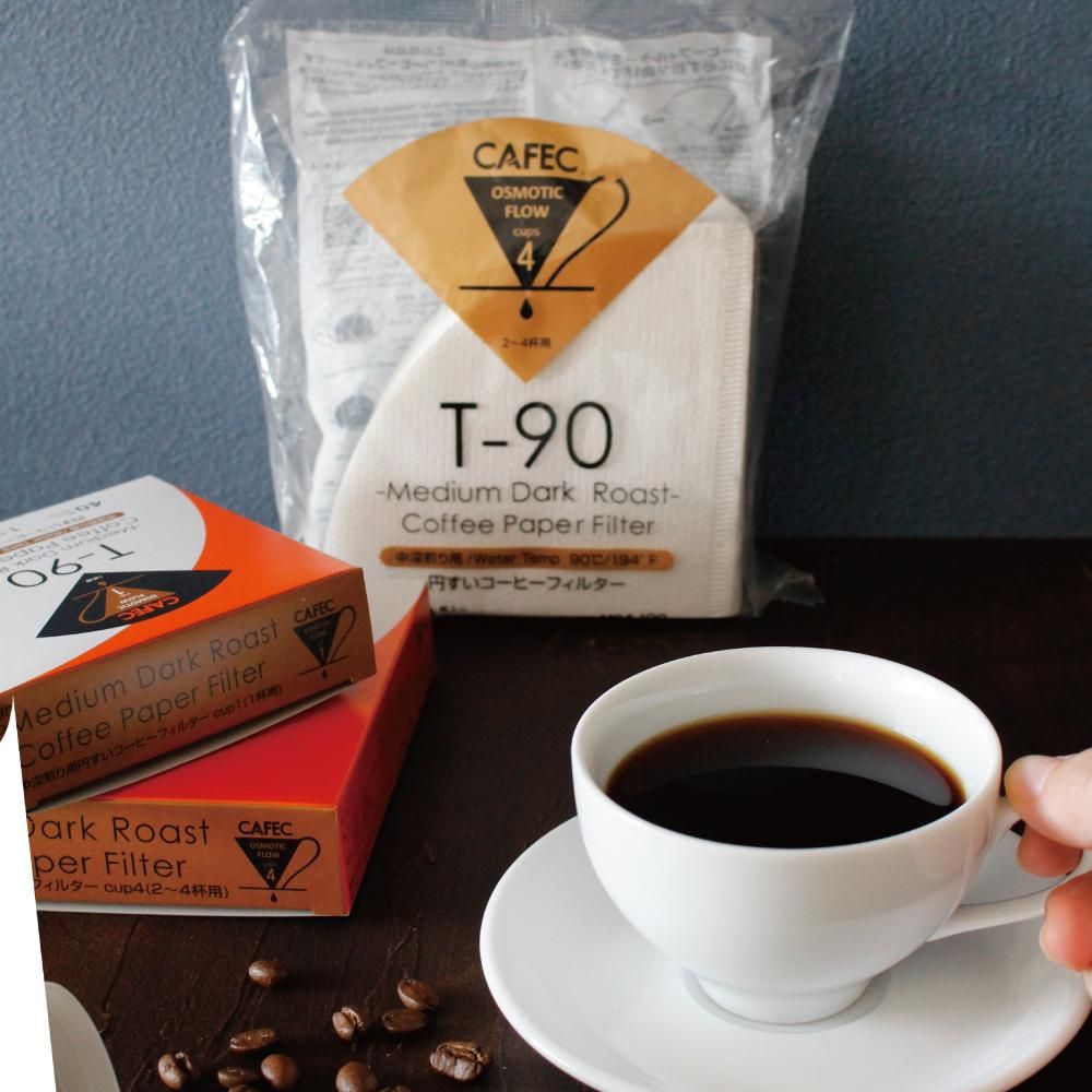 新到着 中深煎り用 〈2～4杯用〉ホワイト コーヒーフィルター 円すい ダイエットドリンク