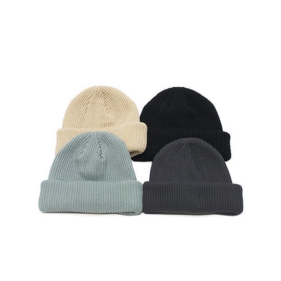 ADVANCE アドバンス COTTON BEANIE/BLACK，BEIGE，CHARCOAL，OLIVE