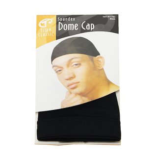 SPANDEX DOME CAP/BLACK